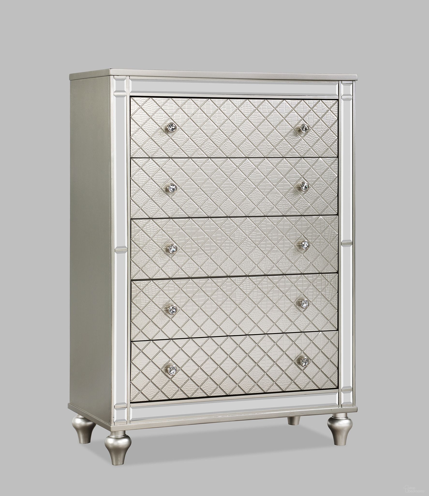 The appearance of Cristian Chest In Champagne designed by Crown Mark in the glam interior design. This champagne piece of furniture was selected by 1StopBedrooms from Cristian Collection to add a touch of cosiness and style into your home. Sku: B1680-4. Material: MDF.