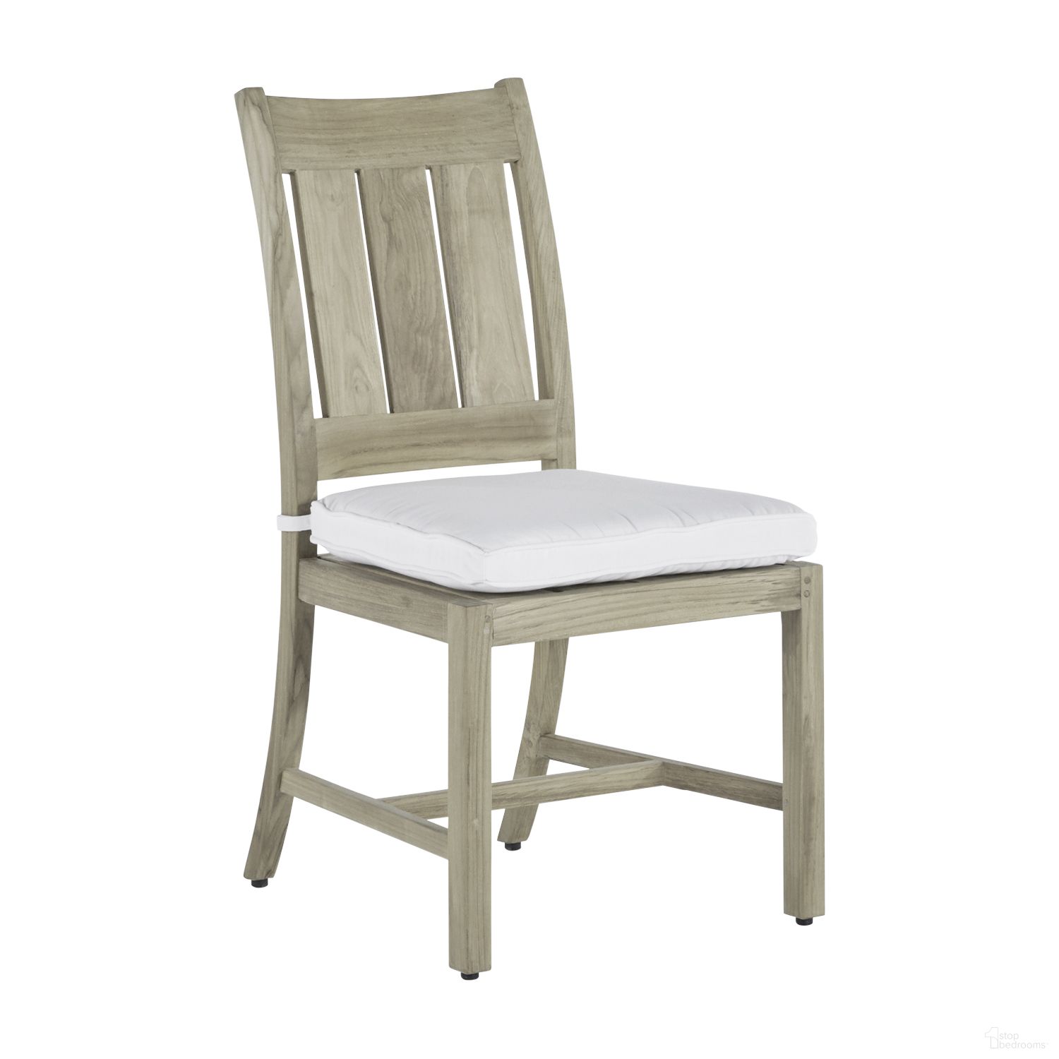 The appearance of Croquet and Club Teak Side Chair In Bali Pearl designed by Summer Classics in the transitional interior design. This bali pearl piece of furniture was selected by 1StopBedrooms from Croquet Teak Collection to add a touch of cosiness and style into your home. Sku: 283127+C0314219N. Material: Teak.