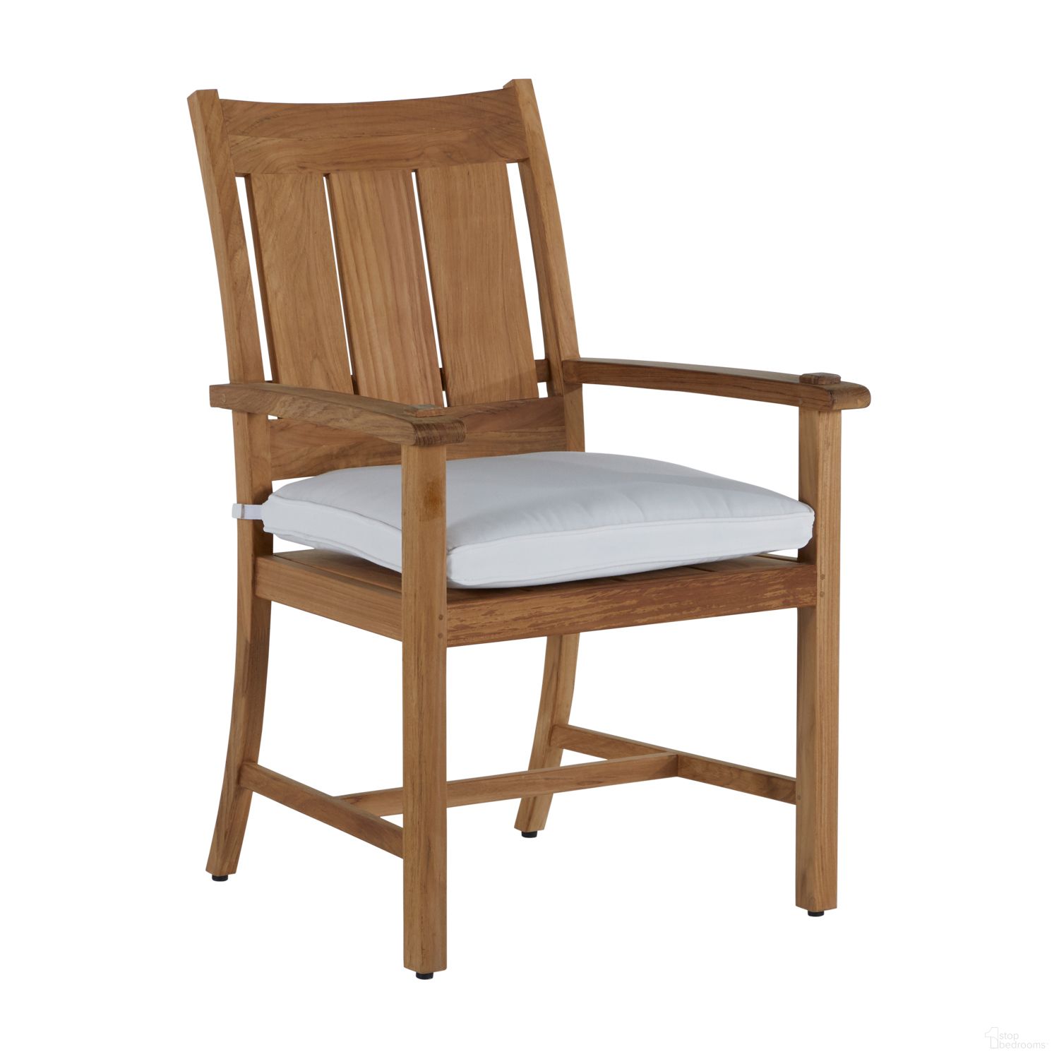 The appearance of Croquet Teak Arm Chair In Bali Pearl designed by Summer Classics in the transitional interior design. This bali pearl piece of furniture was selected by 1StopBedrooms from Croquet Teak Collection to add a touch of cosiness and style into your home. Sku: 28304+C0304219N. Material: Teak.