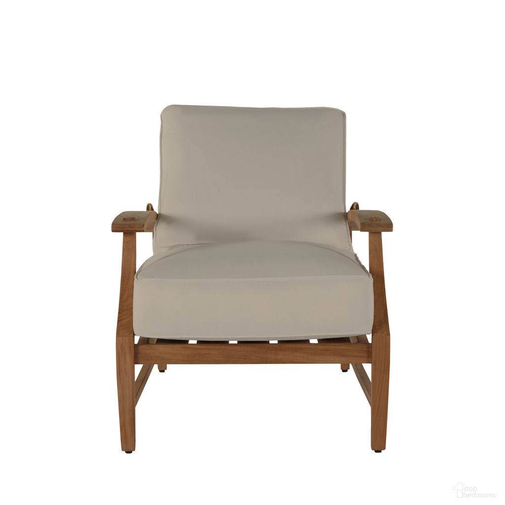 The appearance of Croquet Teak Outdoor Recliner Chair In Linen Dove designed by Summer Classics in the traditional interior design. This linen dove piece of furniture was selected by 1StopBedrooms from Croquet Teak Collection to add a touch of cosiness and style into your home. Sku: 28484+C034P6101W6101. Material: Teak.