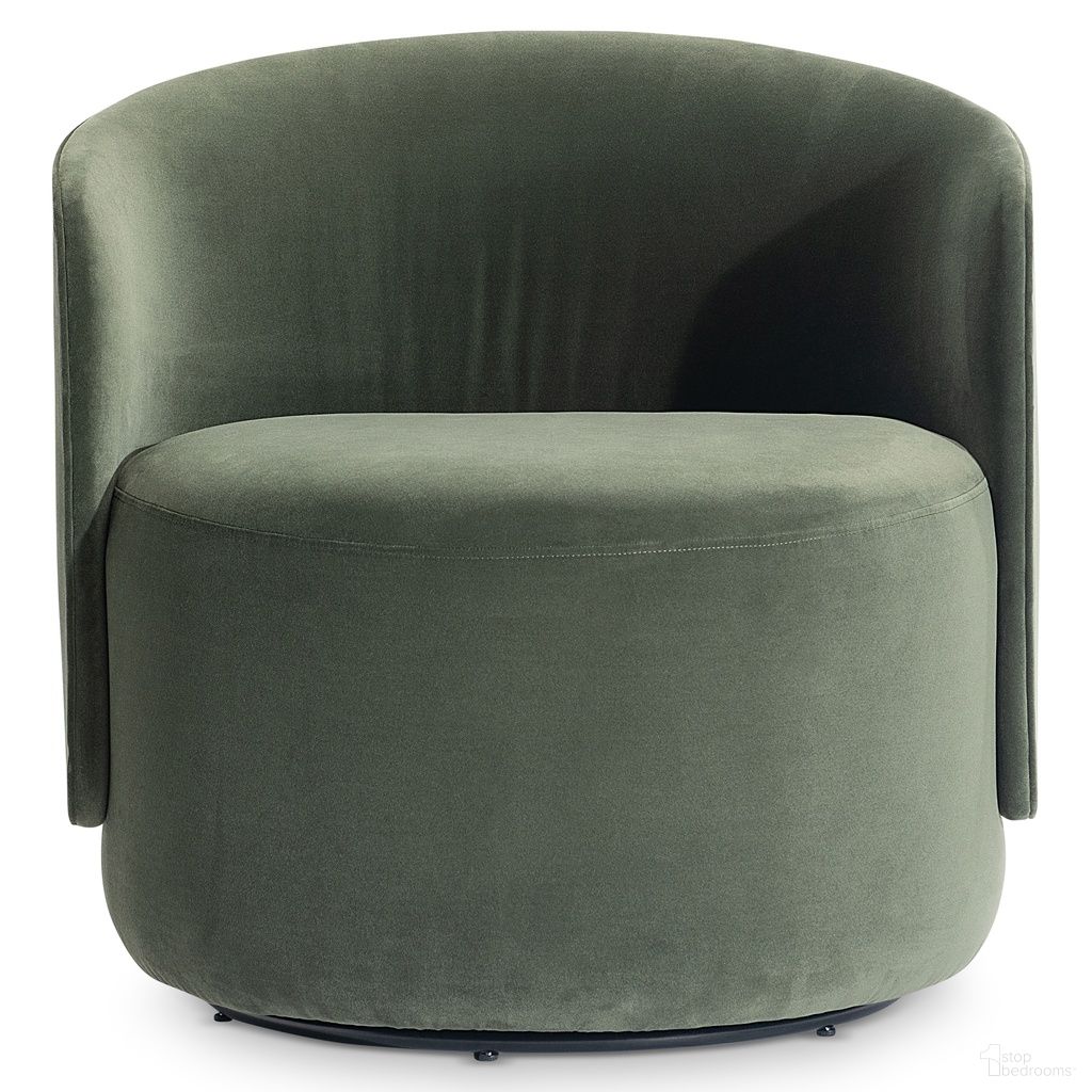 The appearance of Crosby Fabric Swivel Chair In Green designed by Bernhardt in the modern / contemporary interior design. This green piece of furniture  was selected by 1StopBedrooms from  to add a touch of cosiness and style into your home. Sku: L123SO. Material: Fabric.