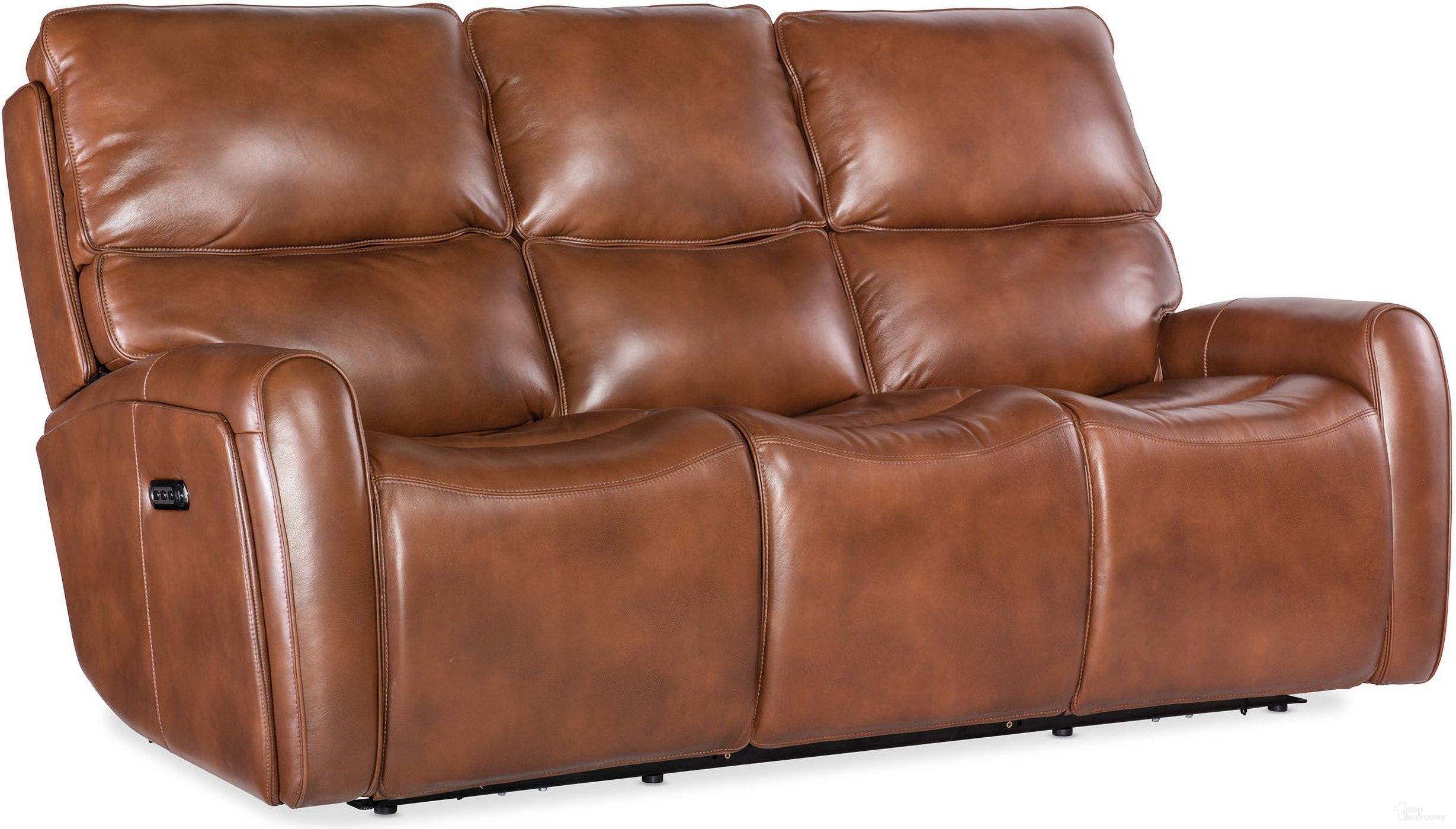 The appearance of Crosby Zero Gravity Power Sofa with Power Headrest and Lumbar In Brown designed by Hooker in the transitional interior design. This brown piece of furniture was selected by 1StopBedrooms from MS Collection to add a touch of cosiness and style into your home. Sku: SS741-PHZL3-080. Material: Leather.