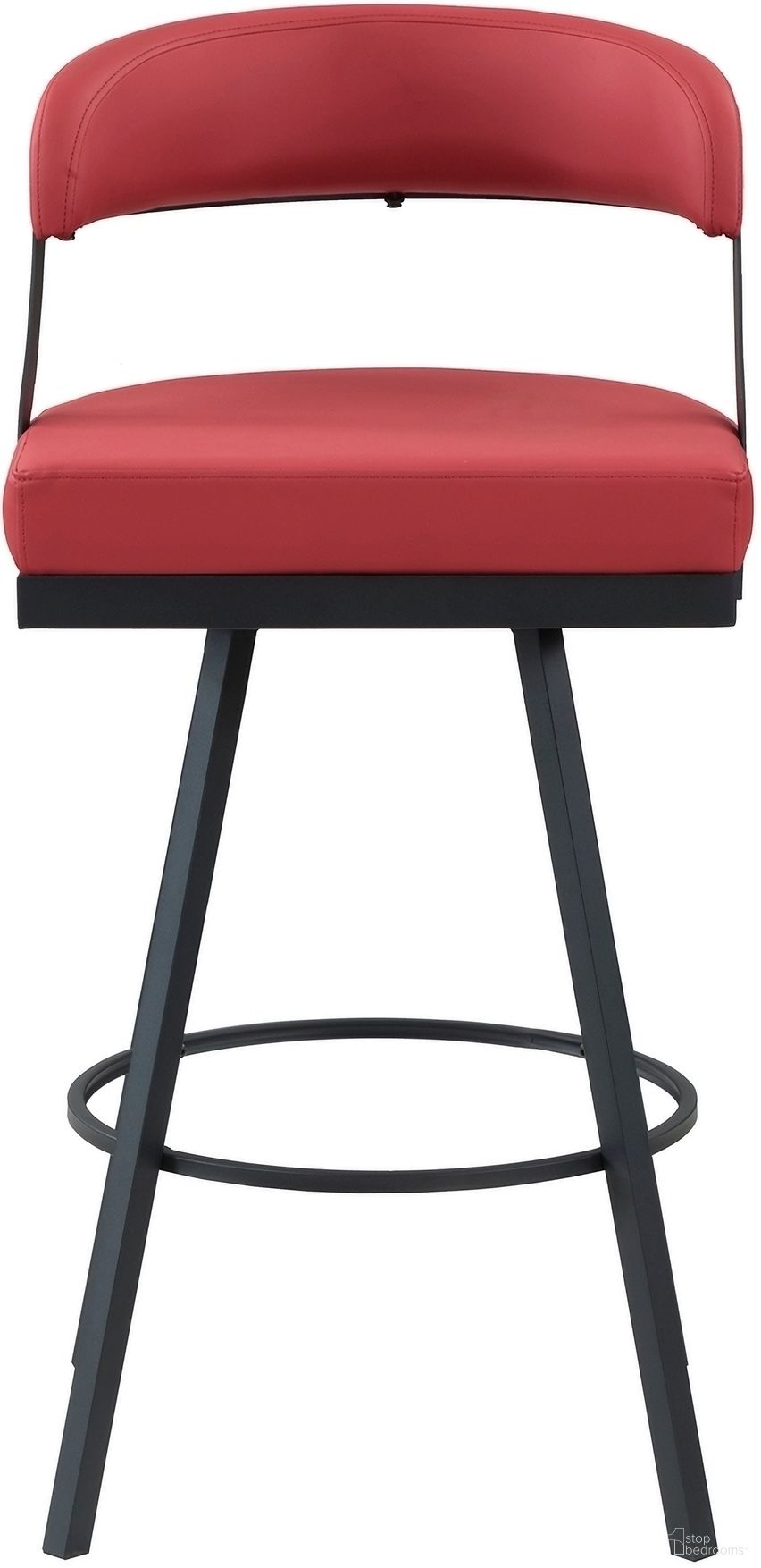 The appearance of Crowley Swivel Pub Height Chair Set of 2 In Black and Red designed by Homelegance in the industrial interior design. This black/red piece of furniture was selected by 1StopBedrooms from Crowley Collection to add a touch of cosiness and style into your home. Sku: 5565-29RD. Material: Faux Leather.