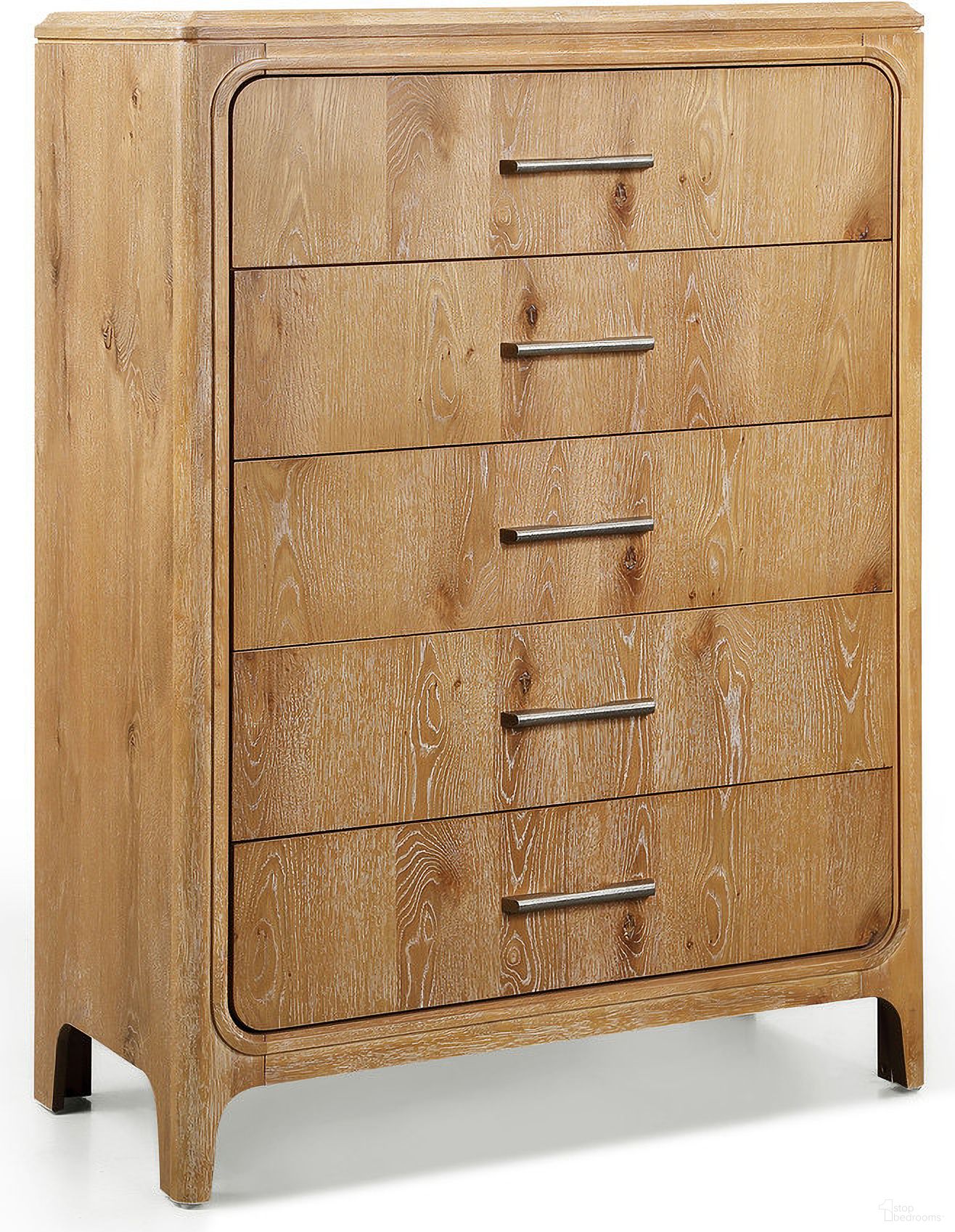 The appearance of Westcott Chest In Cerused Natural designed by Crown Mark in the transitional interior design. This cerused natural piece of furniture  was selected by 1StopBedrooms from Westcott Collection to add a touch of cosiness and style into your home. Sku: B1500-4. Material: MDF.