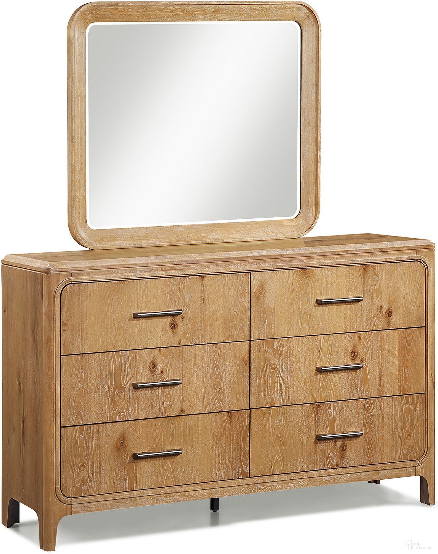 The appearance of Westcott Dresser Mirror In Cerused Natural designed by Crown Mark in the transitional interior design. This cerused natural piece of furniture was selected by 1StopBedrooms from Westcott Collection to add a touch of cosiness and style into your home. Sku: B1500-11. Material: MDF.