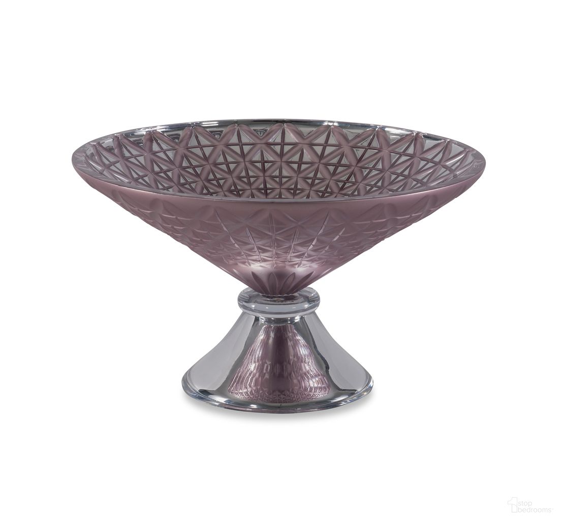 Crystal Center Table Bowl In Silver
