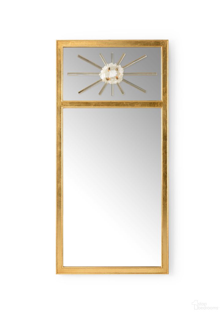 The appearance of Crystal Trumeau Mirror In Gold designed by Chelsea House in the modern / contemporary interior design. This gold piece of furniture was selected by 1StopBedrooms from Chelsea House Misc Collection to add a touch of cosiness and style into your home. Sku: 384554. Material: Wood.