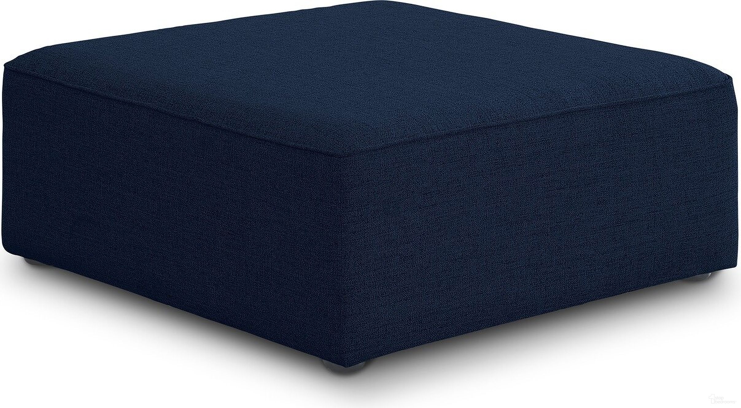The appearance of Cube Durable Linen Textured Ottoman In Navy designed by Meridian in the modern / contemporary interior design. This navy piece of furniture  was selected by 1StopBedrooms from Cube Collection to add a touch of cosiness and style into your home. Sku: 630Navy-Ott. Material: Wood.
