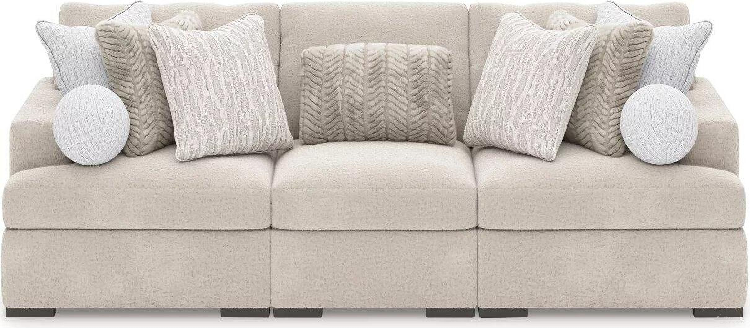 The appearance of Cuddlesome 3-Piece Sectional Sofa In Arctic designed by Signature Design by Ashley in the modern / contemporary interior design. This arctic piece of furniture  was selected by 1StopBedrooms from Cuddlesome Collection to add a touch of cosiness and style into your home. Sku: NC5910646;NC5910664;NC5910665. Material: Polyester.