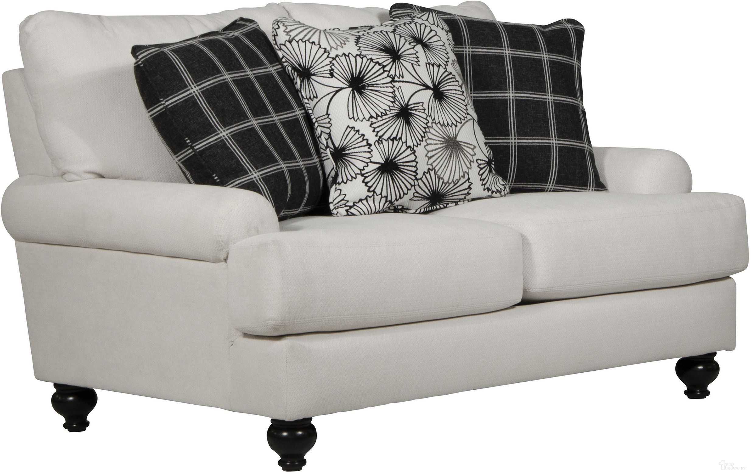 The appearance of Cumberland Loveseat In Ecru designed by Jackson in the traditional interior design. This ecru piece of furniture  was selected by 1StopBedrooms from Cumberland Collection to add a touch of cosiness and style into your home. Sku: 32450219091629218. Material: Fabric.