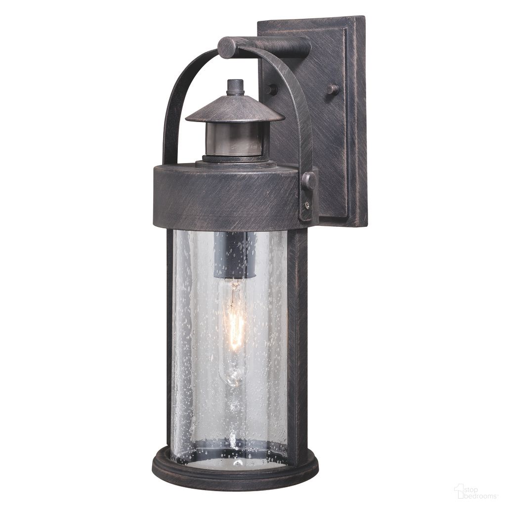 The appearance of Cumberland Motion Sensor Dusk to Dawn Outdoor Wall Light In Rust Iron designed by Vaxcel in the rustic / southwestern interior design. This rust iron piece of furniture was selected by 1StopBedrooms from Cumberland Collection to add a touch of cosiness and style into your home. Sku: T0384. Material: Steel.