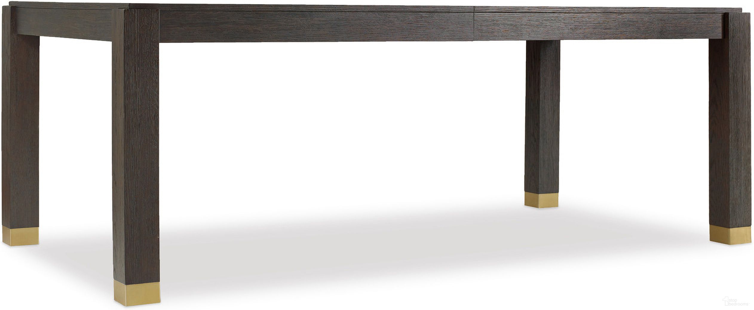 The appearance of Curata Dark Wood Rectangular Extendable Dining Table designed by Hooker in the modern / contemporary interior design. This dark wood piece of furniture was selected by 1StopBedrooms from Curata Collection to add a touch of cosiness and style into your home. Sku: 1600-75200A-DKW. Table Base Style: Legs. Table Top Shape: Rectangular. Size: 44" x 82". Material: Oak Veneer.