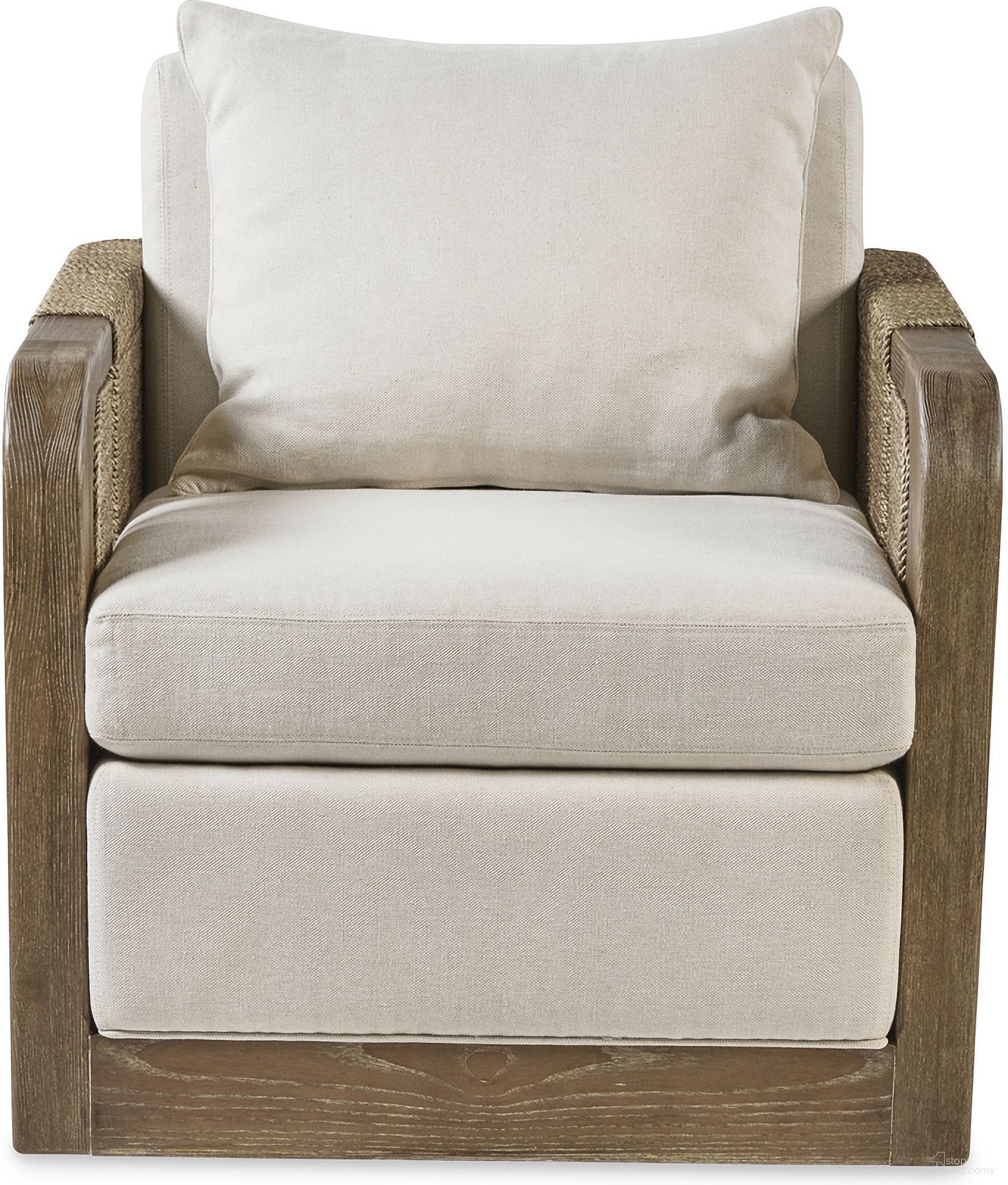 The appearance of Curate Tessuto Swivel Lounge Chair In Triza designed by Century Furniture in the transitional interior design. This triza piece of furniture was selected by 1StopBedrooms from Curate Collection to add a touch of cosiness and style into your home. Sku: CT6117. Material: Mahogany.
