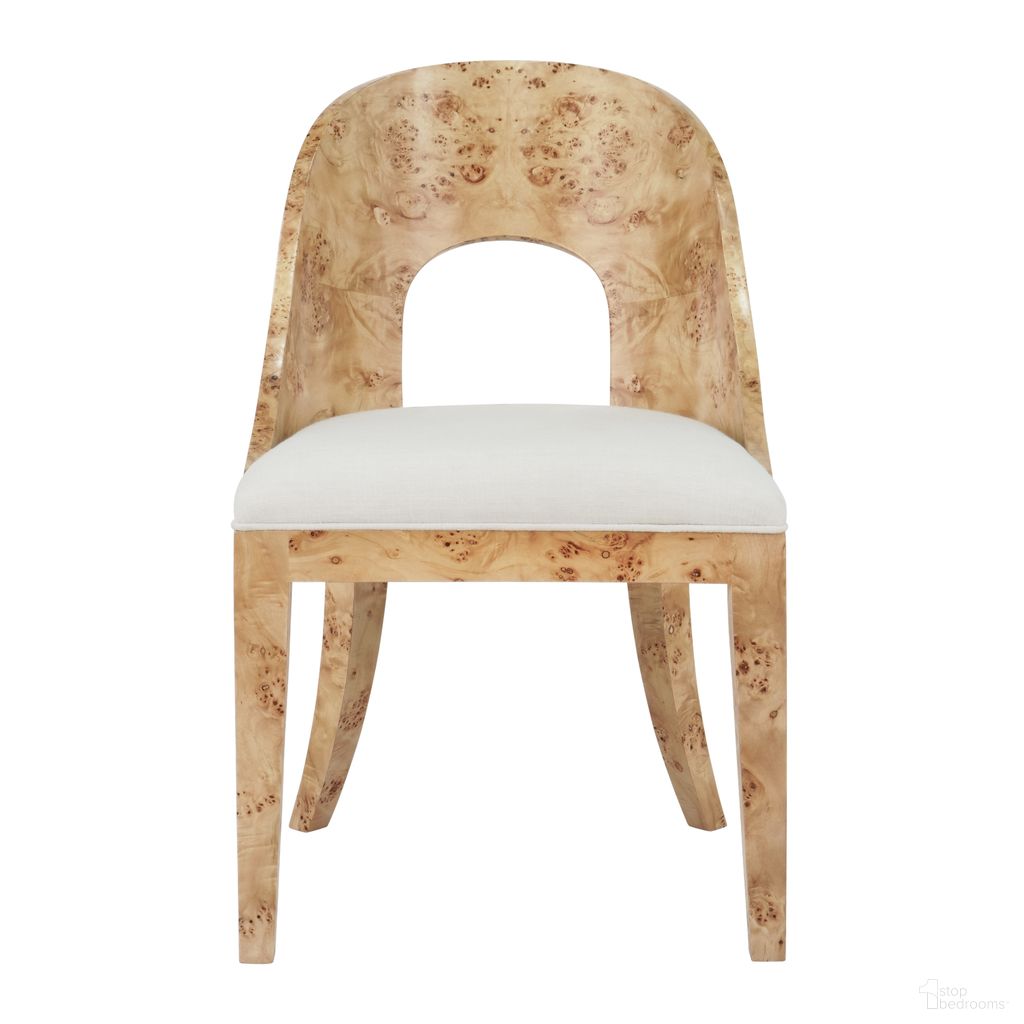 The appearance of Curved Back Wooden Dining Chair In Brown designed by Worlds Away in the interior design. This brown piece of furniture was selected by 1StopBedrooms from to add a touch of cosiness and style into your home. Sku: RAFFERTY BW. Material: Solid Wood. Chair Type: Side Chair.