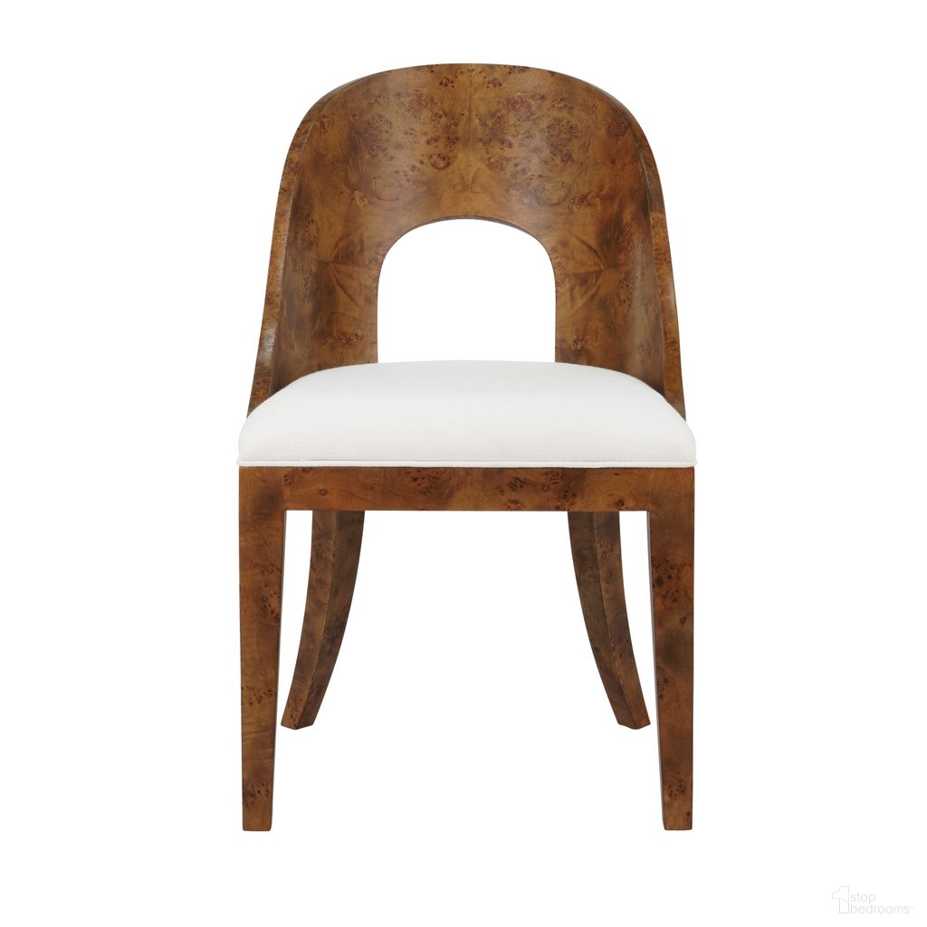 The appearance of Curved Back Wooden Dining Chair In Brown designed by Worlds Away in the modern / contemporary interior design. This dark brown piece of furniture was selected by 1StopBedrooms from to add a touch of cosiness and style into your home. Sku: RAFFERTY DBW. Material: Solid Wood. Chair Type: Side Chair.