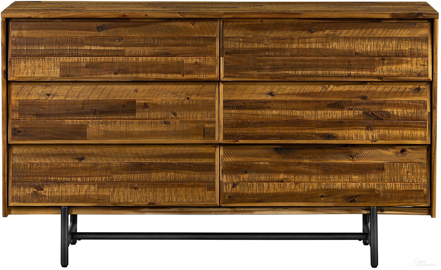 The appearance of Cusco Rustic Acacia 6 Drawer Dresser designed by Armen Living in the modern / contemporary interior design. This acacia piece of furniture was selected by 1StopBedrooms from Cusco Collection to add a touch of cosiness and style into your home. Sku: LCCUDRAC. Material: Wood.