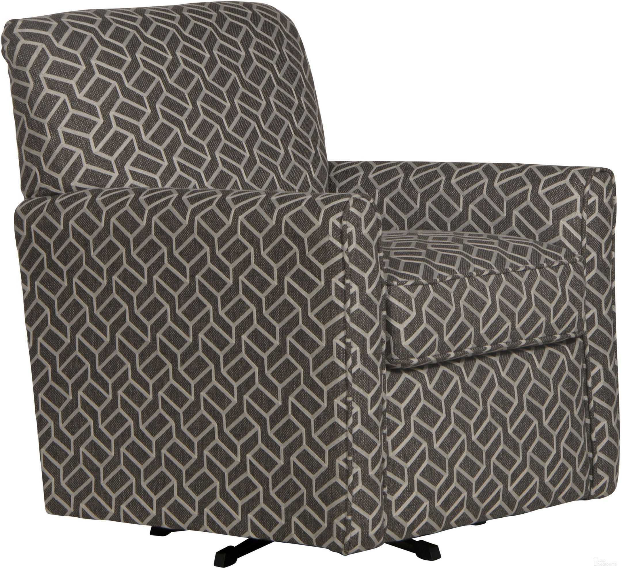 The appearance of Cutler Swivel Accent Chair In Ash designed by Jackson in the traditional interior design. This ash piece of furniture  was selected by 1StopBedrooms from Cutler Collection to add a touch of cosiness and style into your home. Sku: 347821217818. Material: Fabric.