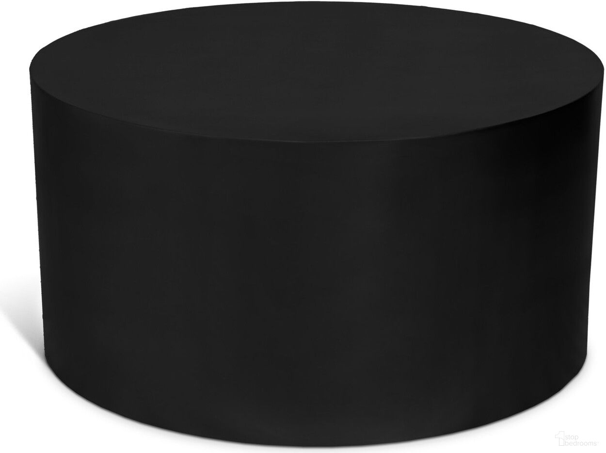 The appearance of Cylinder Coffee Table In Matte Black designed by Meridian in the modern / contemporary interior design. This matte black piece of furniture  was selected by 1StopBedrooms from Cylinder Collection to add a touch of cosiness and style into your home. Sku: 295-CT. Material: Iron.