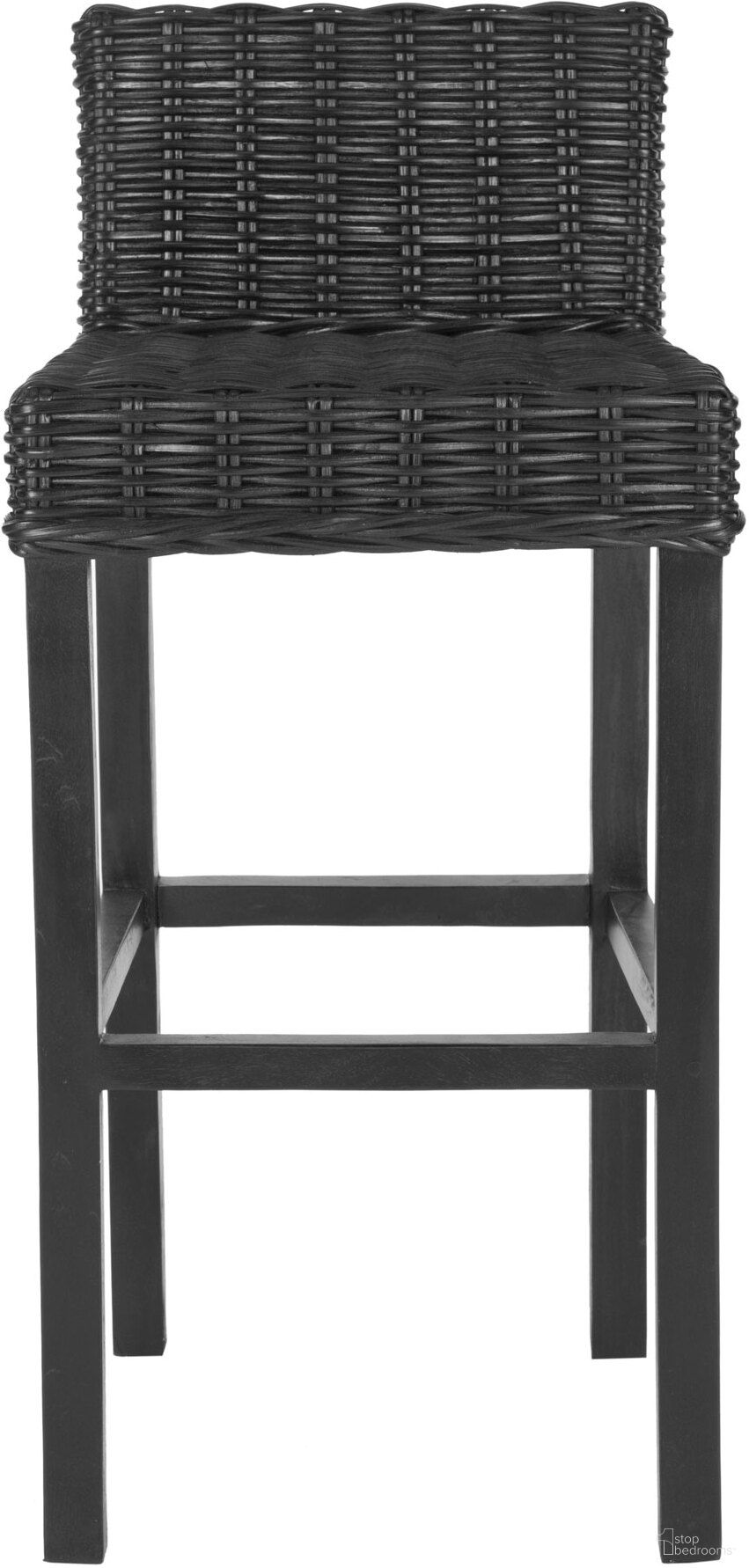 The appearance of Cypress Black Bar Stool designed by Safavieh in the traditional interior design. This black piece of furniture was selected by 1StopBedrooms from Cypress Collection to add a touch of cosiness and style into your home. Sku: FOX6502C. Material: Rattan.