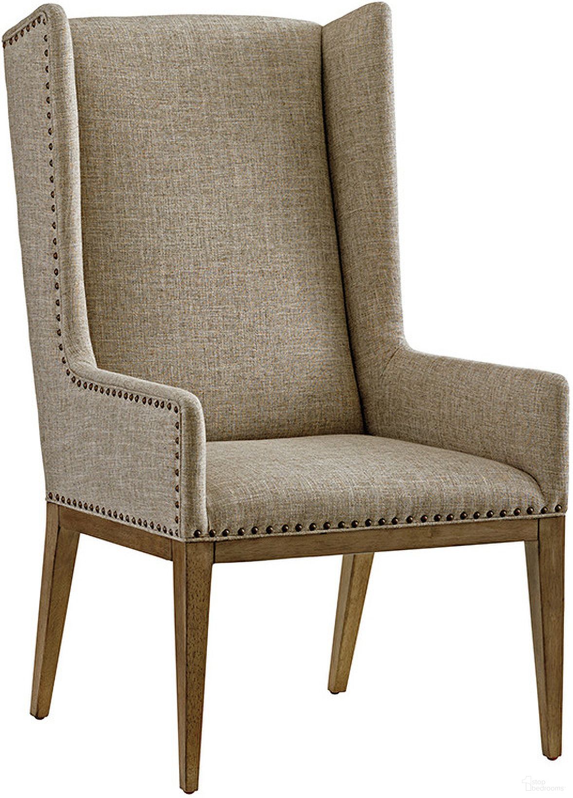 The appearance of Cypress Point Milton Host Chair Set of 2 In Gray designed by Tommy Bahama in the transitional interior design. This gray piece of furniture  was selected by 1StopBedrooms from Cypress Point Collection to add a touch of cosiness and style into your home. Sku: 561-885-01. Material: Wood. Chair Type: Arm Chair.