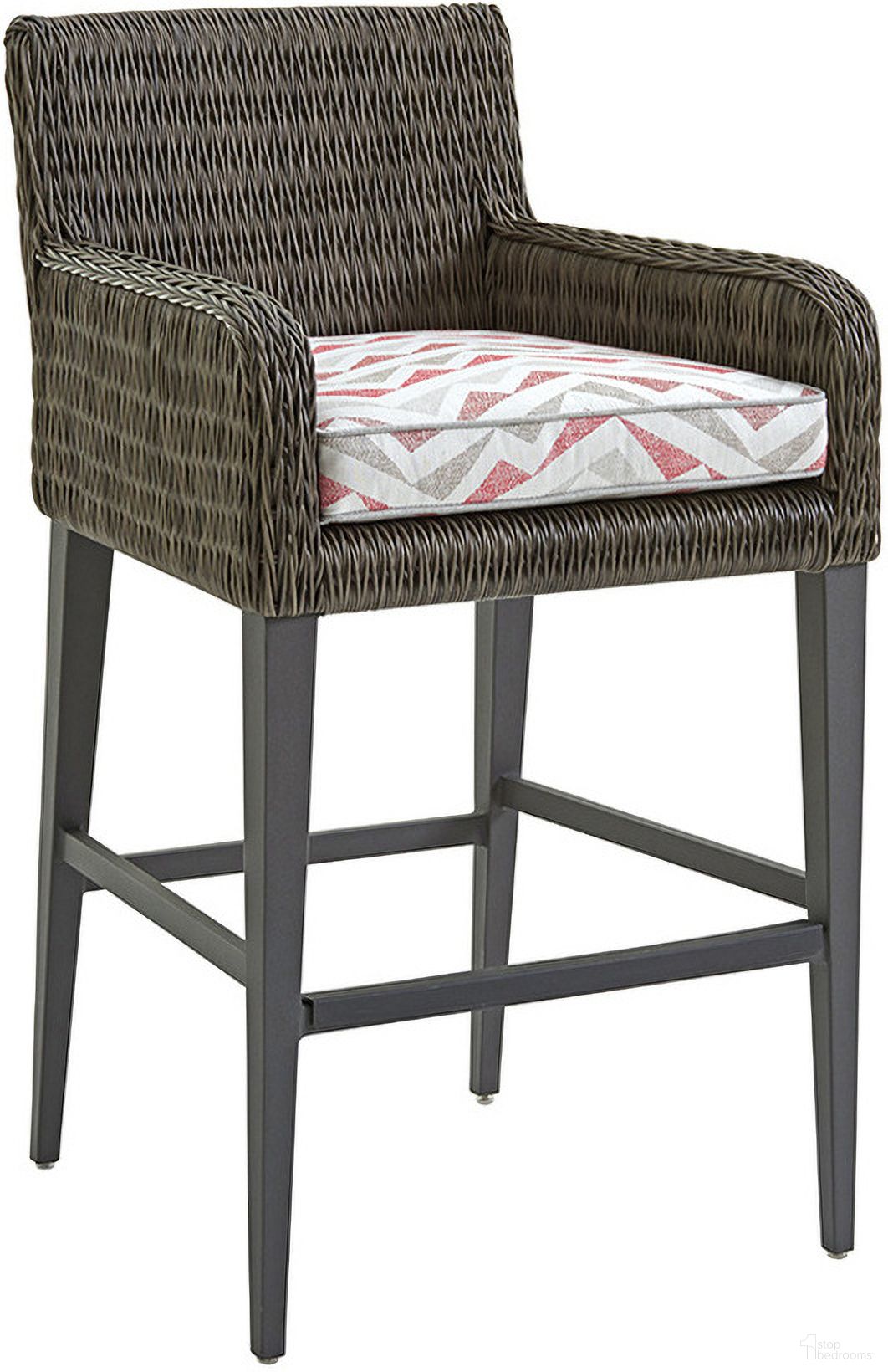 The appearance of Cypress Point Ocean Terrace Bar Stool In Driftwood designed by Tommy Bahama in the modern / contemporary interior design. This driftwood piece of furniture  was selected by 1StopBedrooms from Cypress Point Ocean Terrace Collection to add a touch of cosiness and style into your home. Sku: 3900-16-40. Material: Wood.