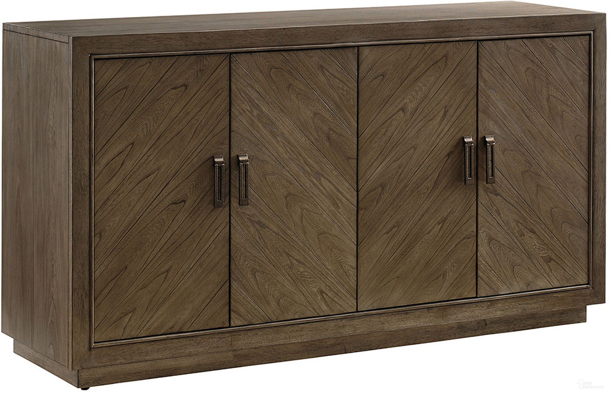 The appearance of Cypress Point Spencer Buffet In Gray designed by Tommy Bahama in the transitional interior design. This gray piece of furniture was selected by 1StopBedrooms from Cypress Point Collection to add a touch of cosiness and style into your home. Sku: 561-852. Material: Wood.