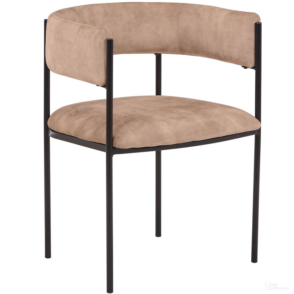 The appearance of Cyril Modern Chair In Light Brown Velvet designed by LeisureMod in the modern / contemporary interior design. This light brown piece of furniture was selected by 1StopBedrooms from Cyril Collection to add a touch of cosiness and style into your home. Sku: CDC22LBR. Material: Velvet. Chair Type: Arm Chair.