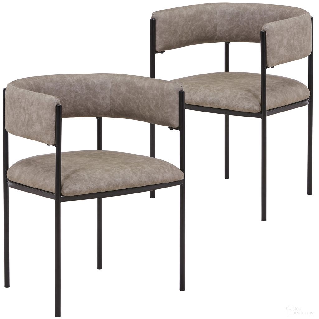 The appearance of Cyril Modern Chair Set of 2 In Aged Grey designed by LeisureMod in the modern / contemporary interior design. This aged grey piece of furniture was selected by 1StopBedrooms from Cyril Collection to add a touch of cosiness and style into your home. Sku: CDC22GR2. Material: Leather. Chair Type: Arm Chair.