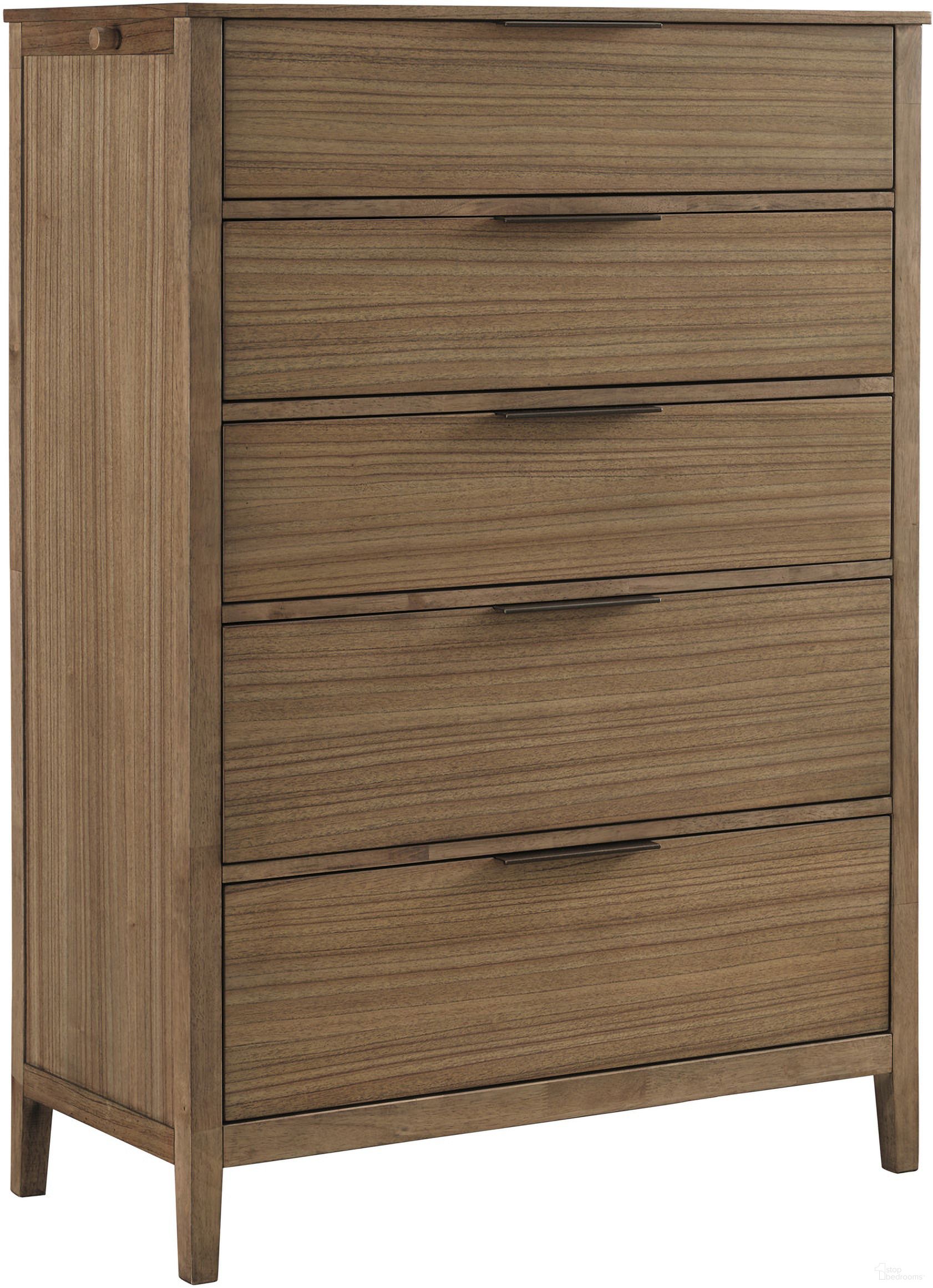 The appearance of Cyrus Chest In Almond Bisque designed by Aspenhome in the transitional interior design. This bisque piece of furniture was selected by 1StopBedrooms from Cyrus Collection to add a touch of cosiness and style into your home. Sku: I3046-456. Material: Wood.