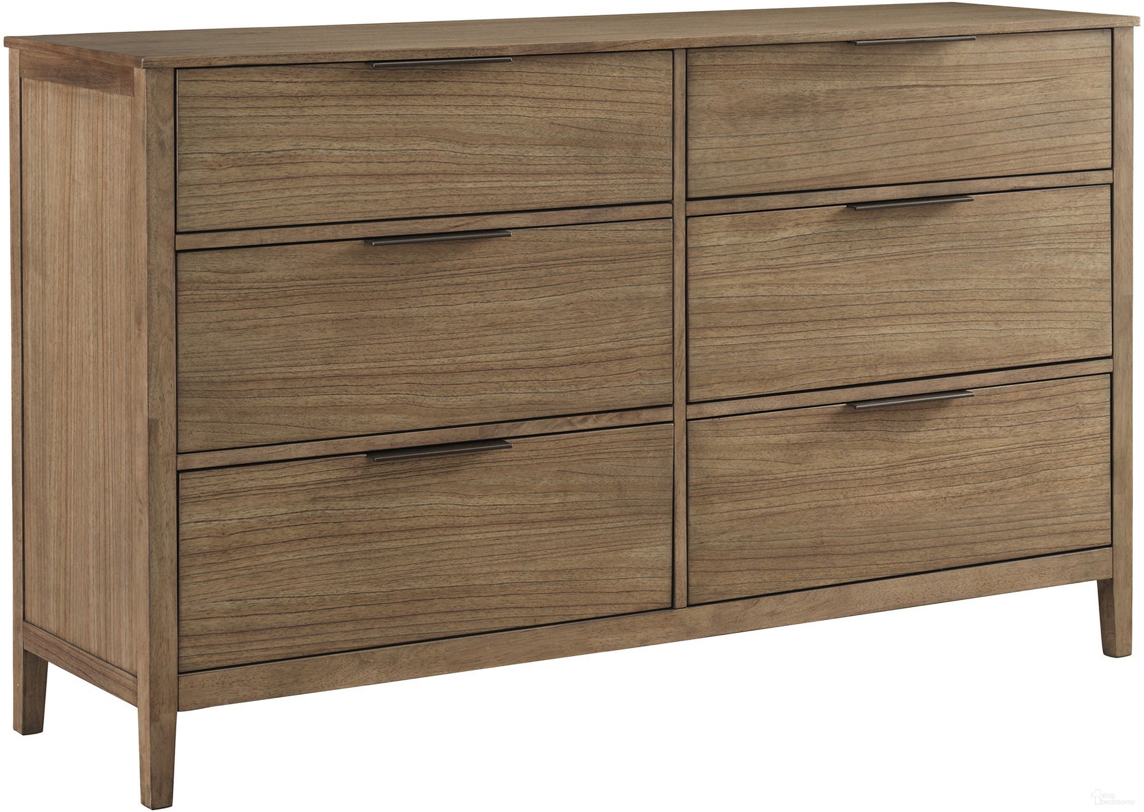 The appearance of Cyrus Dresser In Almond Bisque designed by Aspenhome in the transitional interior design. This bisque piece of furniture  was selected by 1StopBedrooms from Cyrus Collection to add a touch of cosiness and style into your home. Sku: I3046-453. Material: Wood.