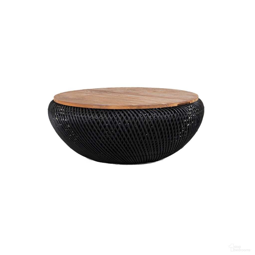 The appearance of D-Bodhi Wave Coffee Table In Natural and Black designed by LH Imports in the modern / contemporary interior design. This natural/black piece of furniture  was selected by 1StopBedrooms from D-Bodhi Collection to add a touch of cosiness and style into your home. Sku: DBA97-BLK. Material: Teak Wood.