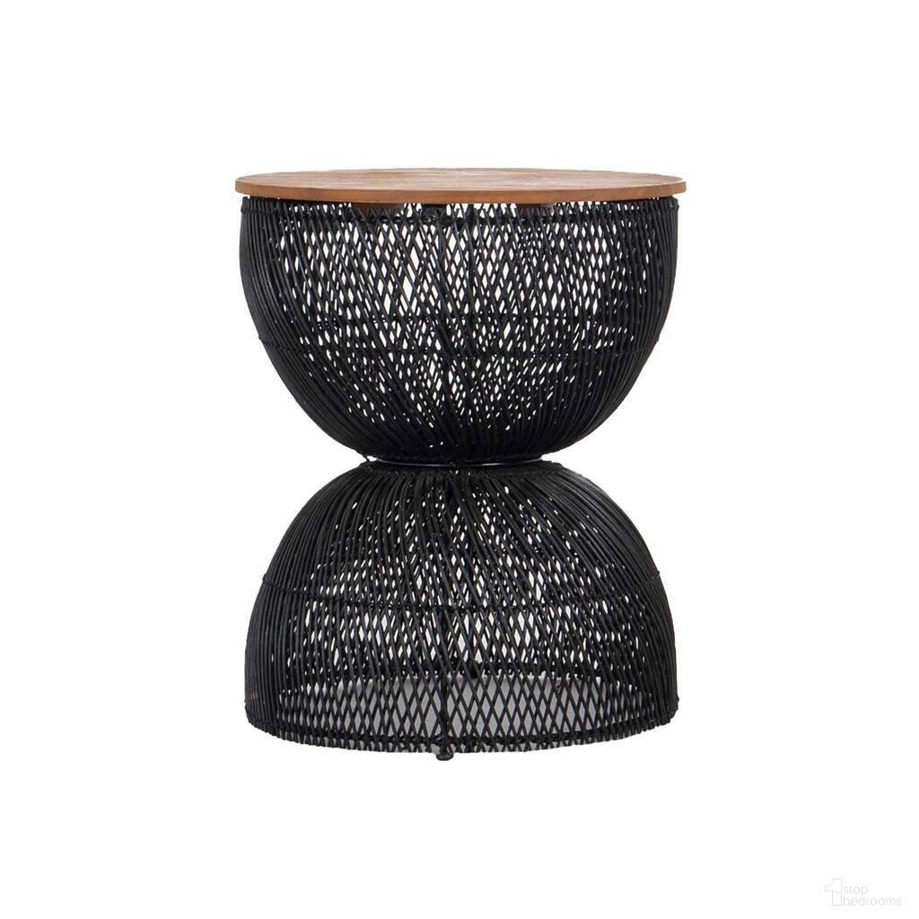 The appearance of D-Bodhi Wave Side Table In Natural and Black designed by LH Imports in the modern / contemporary interior design. This natural/black piece of furniture  was selected by 1StopBedrooms from D-Bodhi Collection to add a touch of cosiness and style into your home. Sku: DBA96-BLK. Material: Teak.