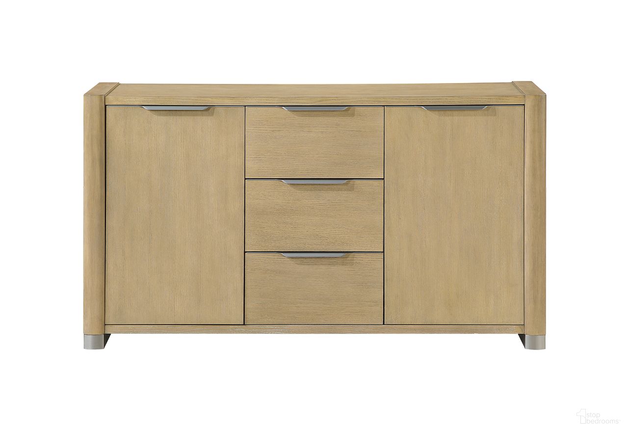 The appearance of D1248 Buffet In Natural designed by Global Furniture USA in the modern / contemporary interior design. This natural piece of furniture was selected by 1StopBedrooms from D1248 Collection to add a touch of cosiness and style into your home. Sku: D1248-NAT-BUFFET. Material: MDF.