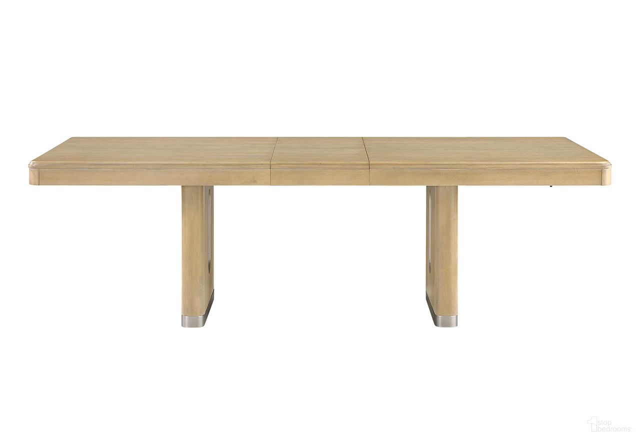 The appearance of D1248 Dining Table In Natural designed by Global Furniture USA in the modern / contemporary interior design. This natural piece of furniture was selected by 1StopBedrooms from D1248 Collection to add a touch of cosiness and style into your home. Sku: D1248DT-NAT. Table Base Style: Double Pedestal. Material: MDF. Table Top Shape: Rectangular. Size: 40" x 94".