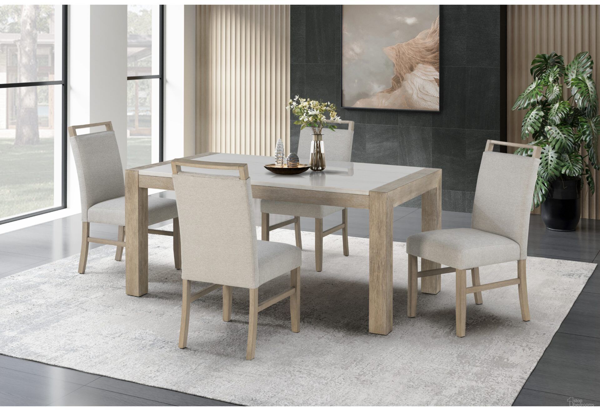 The appearance of D1321 Dining Set In White and Light Grey designed by Global Furniture USA in the modern / contemporary interior design. This white and light grey piece of furniture  was selected by 1StopBedrooms from D1321 Collection to add a touch of cosiness and style into your home. Sku: D1321DT-L;D1321DT-T;D1321DC-LT GRY. Material: Marble. Table Top Shape: Rectangular. Size: 38" x 66".