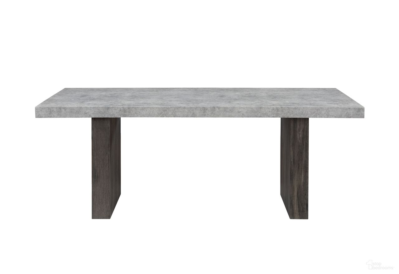 The appearance of D2410 Dining Table In Grey designed by Global Furniture USA in the modern / contemporary interior design. This grey piece of furniture  was selected by 1StopBedrooms from D2410DT Collection to add a touch of cosiness and style into your home. Sku: D2410DT-GREY-BS;D2410DT-GREY-T. Table Base Style: Double Pedestal. Material: MDF. Table Top Shape: Rectangular. Size: 78" x 39".