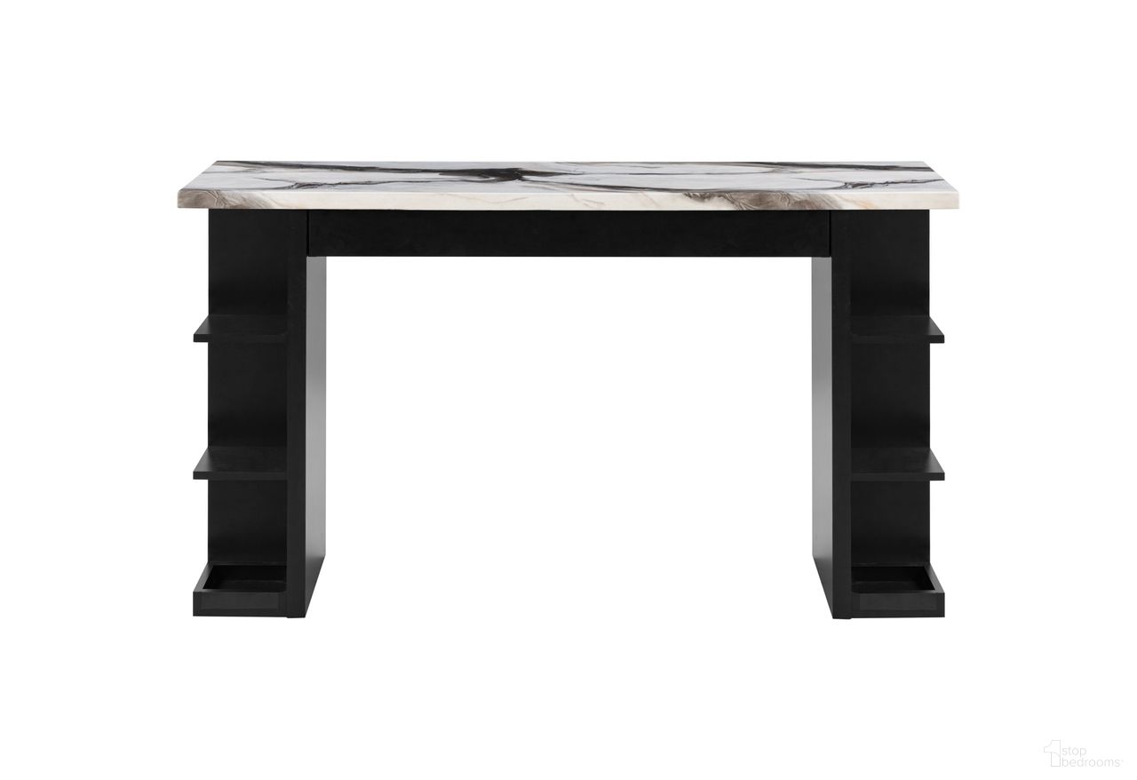 The appearance of D3232 Console Sofa Table In Black designed by Global Furniture USA in the modern / contemporary interior design. This black piece of furniture  was selected by 1StopBedrooms from D3232 Collection to add a touch of cosiness and style into your home. Sku: D3232CST. Material: MDF.
