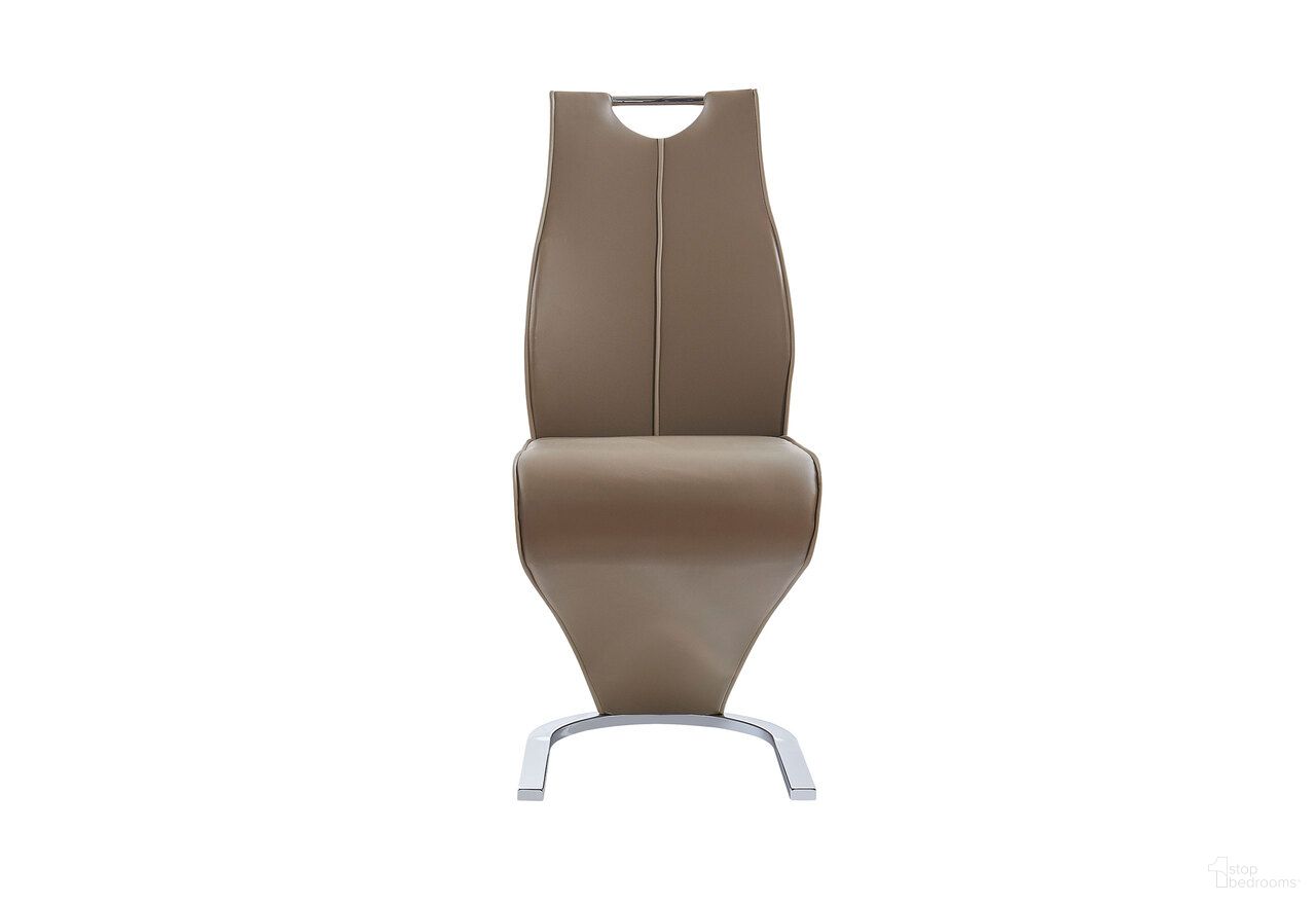 The appearance of D4126 Dining Chair In Light Brown/Dark Brown designed by Global Furniture USA in the modern / contemporary interior design. This light brown/dark brown piece of furniture  was selected by 1StopBedrooms from D4126 Collection to add a touch of cosiness and style into your home. Sku: D4126NDC. Material: Fabric. Chair Type: Side Chair.