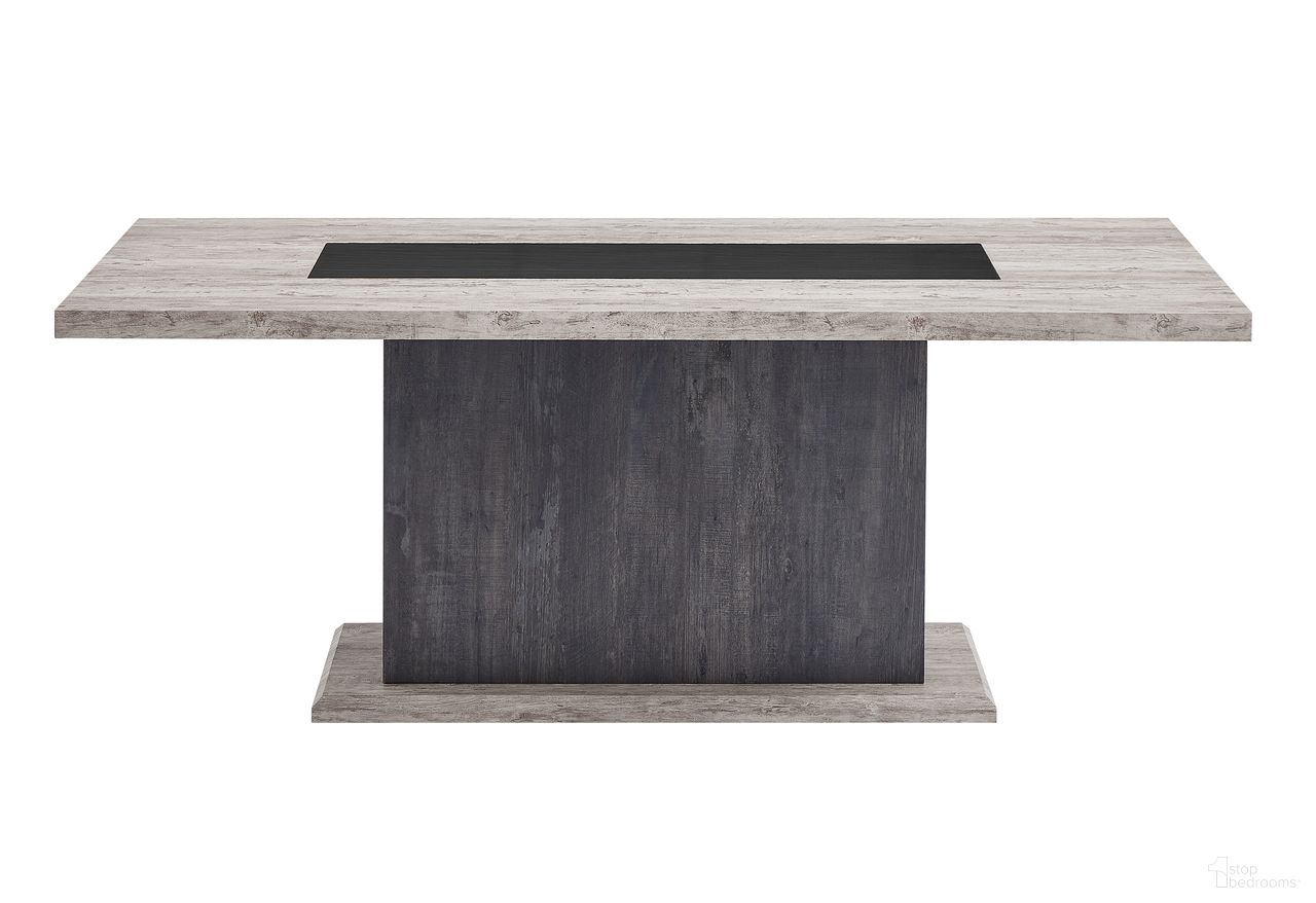 The appearance of D8030 Dining Table with Storage Drawers and Storage Door In Black and Brown designed by Global Furniture USA in the modern / contemporary interior design. This black/brown piece of furniture was selected by 1StopBedrooms from D8030 Collection to add a touch of cosiness and style into your home. Sku: D8030DT-T;D8030DT-BS. Table Base Style: Pedestal. Material: MDF. Table Top Shape: Rectangular. Size: 42" x 79".