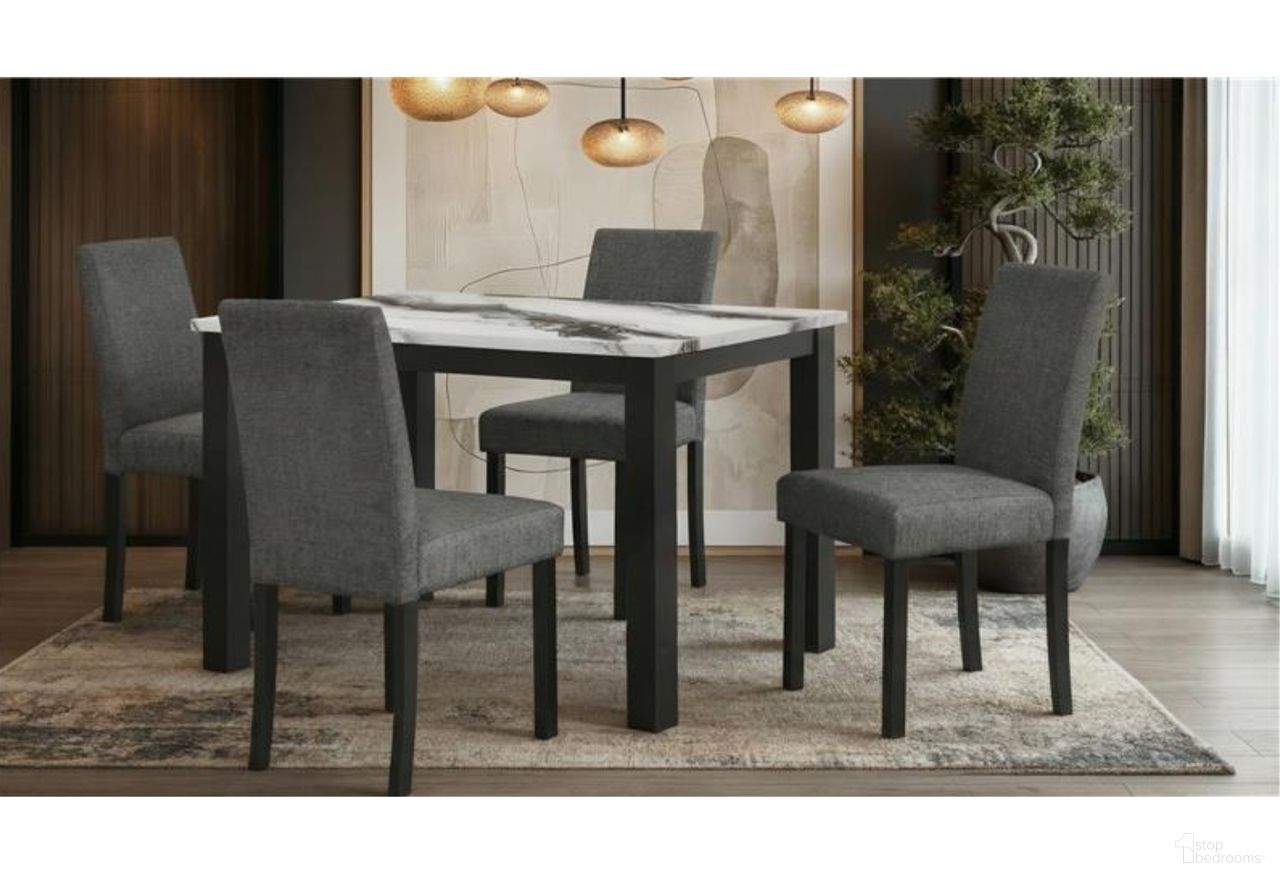 The appearance of D8032Dt Panda Dining Table and Dining Chair In Black and White designed by Global Furniture USA in the modern / contemporary interior design. This black/white piece of furniture  was selected by 1StopBedrooms from D8032DT Collection to add a touch of cosiness and style into your home. Sku: D8032DT-PANDA+D9026DC-BLK. Table Base Style: Legs. Table Top Shape: Rectangular. Material: Chip Board.