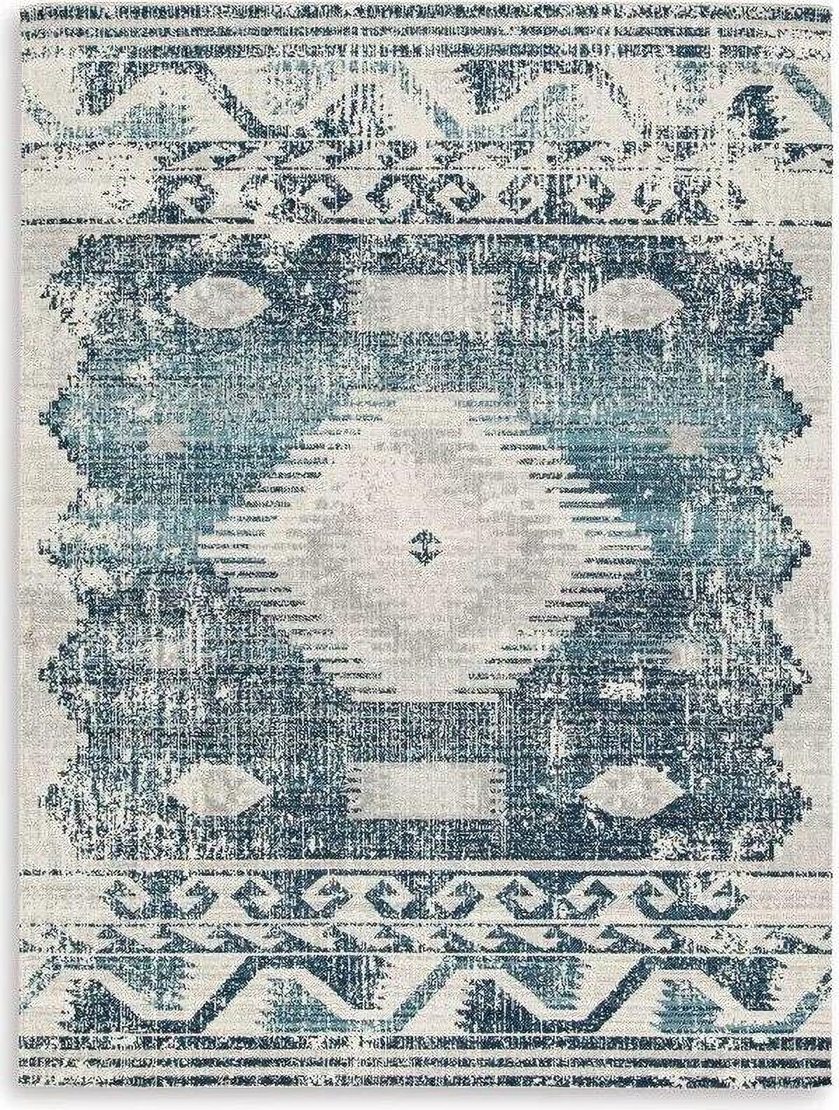 The appearance of Daddridge 5 ft x 7 ft Rug In Gray and Blue designed by Signature Design by Ashley in the traditional interior design. This gray and blue piece of furniture was selected by 1StopBedrooms from Daddridge Collection to add a touch of cosiness and style into your home. Sku: R900102. Material: Fabric.