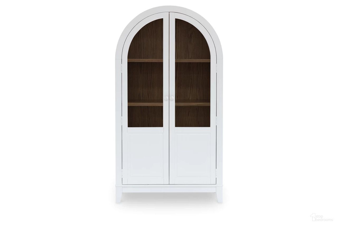 The appearance of Dagandale Accent Cabinet In White/Natural designed by Signature Design by Ashley in the transitional interior design. This white/natural piece of furniture was selected by 1StopBedrooms from Dagandale Collection to add a touch of cosiness and style into your home. Sku: A4000598.