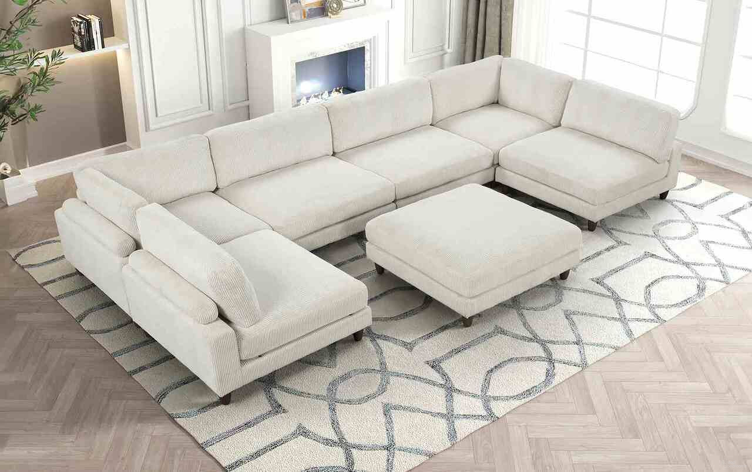 The appearance of Dagenham Sectional In Beige designed by Furniture of America in the modern / contemporary interior design. This beige piece of furniture was selected by 1StopBedrooms from Dagenham Collection to add a touch of cosiness and style into your home. Sku: FM6800BG-AC;FM6800BG-AC;FM6800BG-AC;FM6800BG-AC;FM6800BG-CNR;FM6800BG-CNR;FM6800BG-OT. Layout: U-Shape. Material: Corduroy.