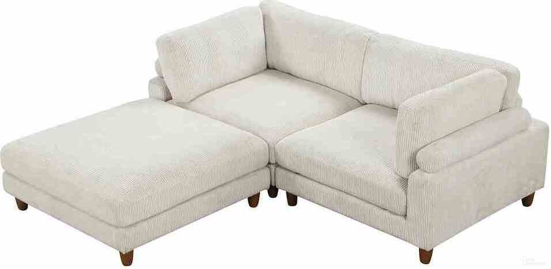 The appearance of Dagenham Sectional In Beige designed by Furniture of America in the modern / contemporary interior design. This beige piece of furniture was selected by 1StopBedrooms from Dagenham Collection to add a touch of cosiness and style into your home. Sku: FM6800BG-CNR;FM6800BG-CNR;FM6800BG-OT. Material: Corduroy.