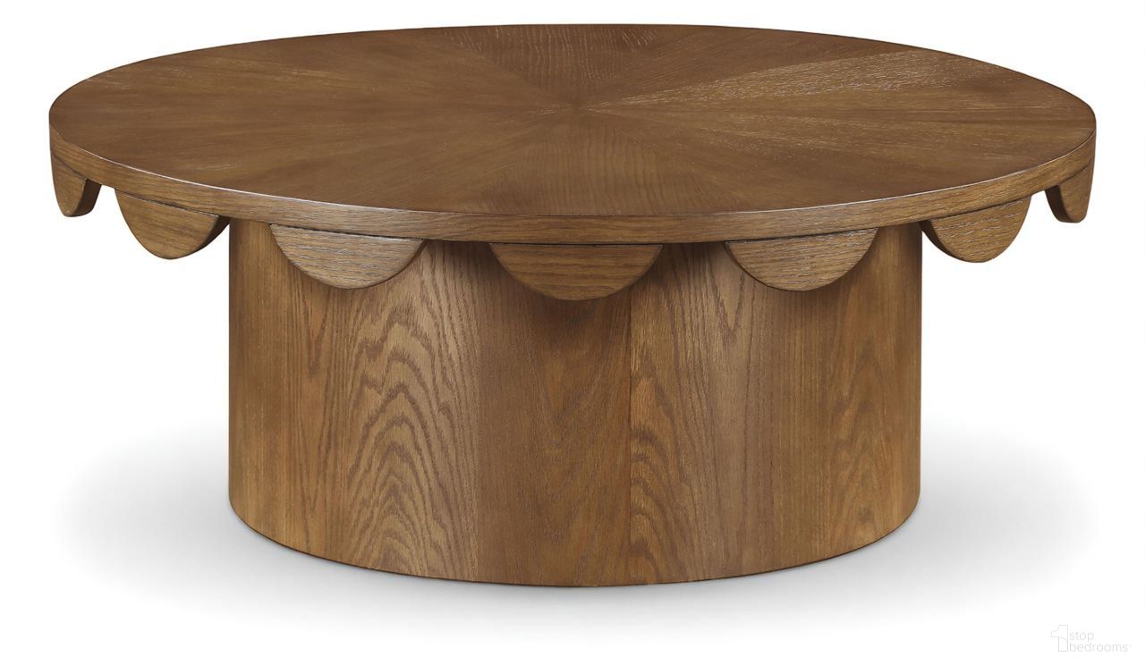 The appearance of Dahlia Oak Veneer Coffee Table In Brown designed by Meridian in the modern / contemporary interior design. This brown piece of furniture  was selected by 1StopBedrooms from Dahlia Collection to add a touch of cosiness and style into your home. Sku: 99094Brown-CT. Material: Oak Veneer.