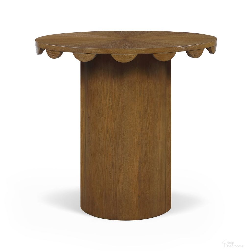 The appearance of Dahlia Solid Wood and Natural Cane Counter Height Table In Brown designed by Meridian in the modern / contemporary interior design. This brown piece of furniture  was selected by 1StopBedrooms from Dahlia Collection to add a touch of cosiness and style into your home. Sku: 793Brown-T Box 1/2 (Top);793Brown-T Box 2/2 (Base). Table Base Style: Pedestal. Table Top Shape: Round. Size: 36". Material: Cane.