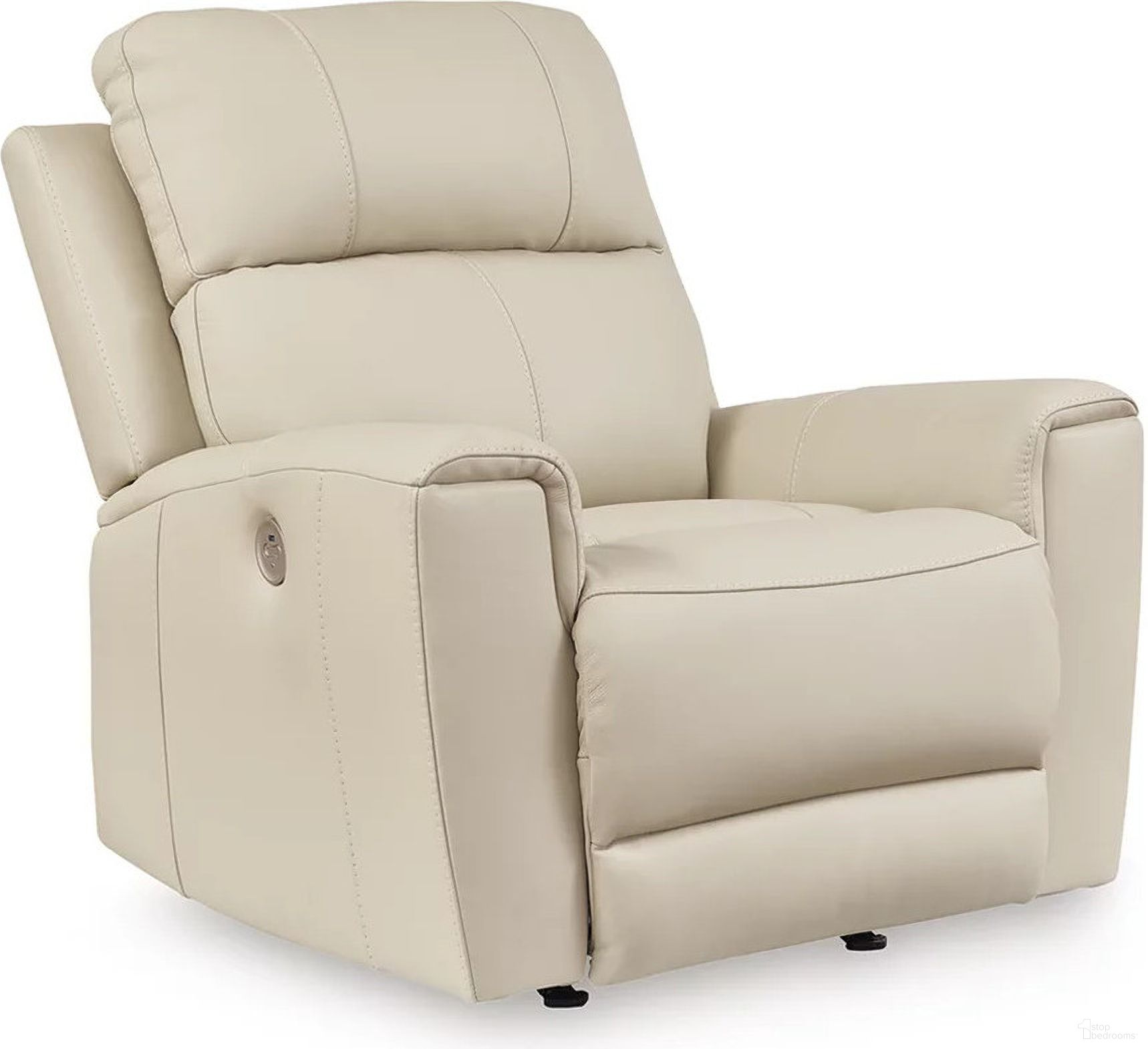 The appearance of Dahlmoore Power Recliner In Almond designed by Signature Design by Ashley in the modern / contemporary interior design. This almond piece of furniture  was selected by 1StopBedrooms from Dahlmoore Collection to add a touch of cosiness and style into your home. Sku: U1320098. Material: Leather Match.