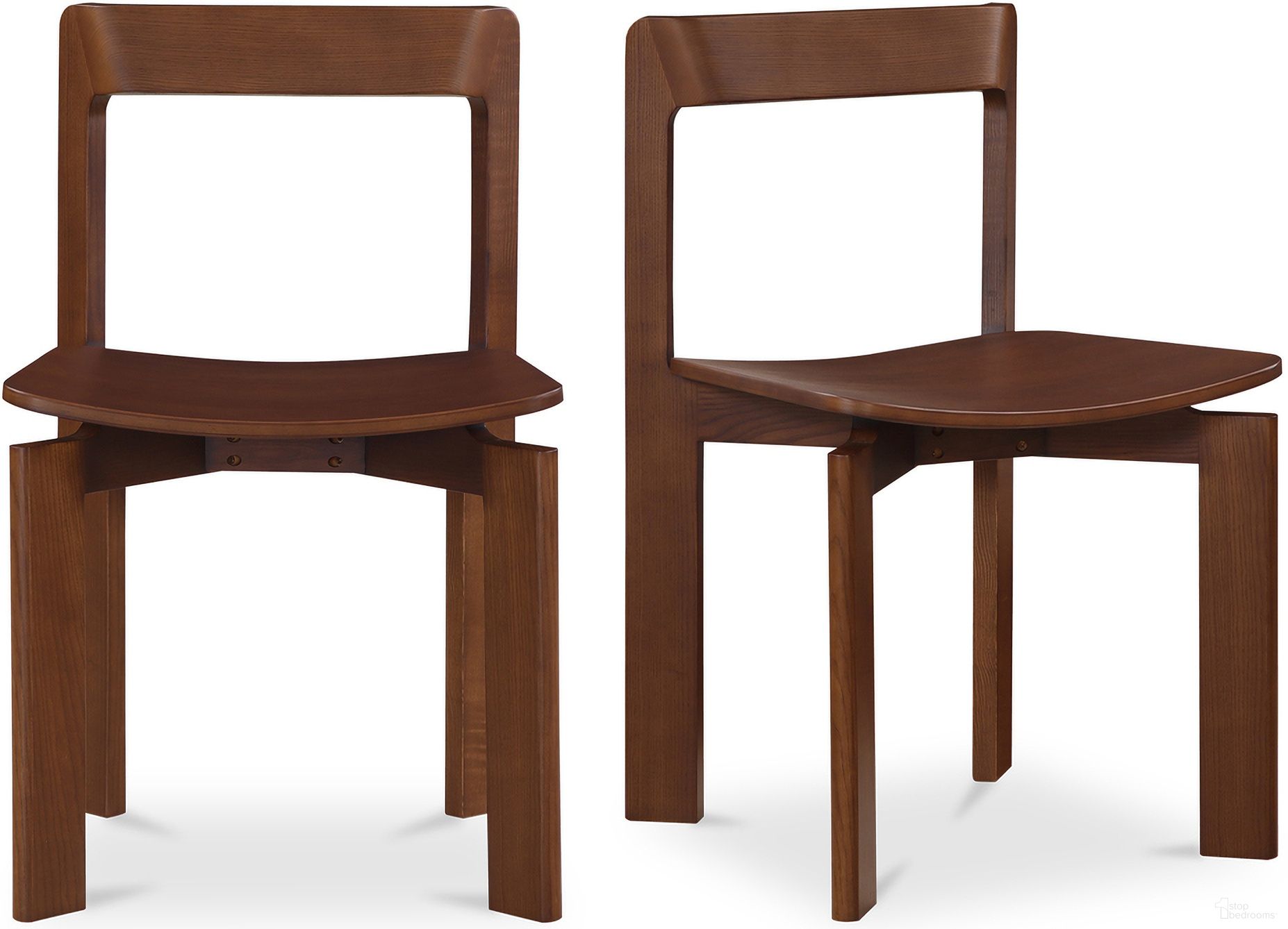 The appearance of Daifuku Dining Chair Set of 2 In Brown designed by Moes Home in the modern / contemporary interior design. This brown piece of furniture was selected by 1StopBedrooms from Daifuku Collection to add a touch of cosiness and style into your home. Sku: BC-1128-20. Material: Ash. Chair Type: Side Chair.