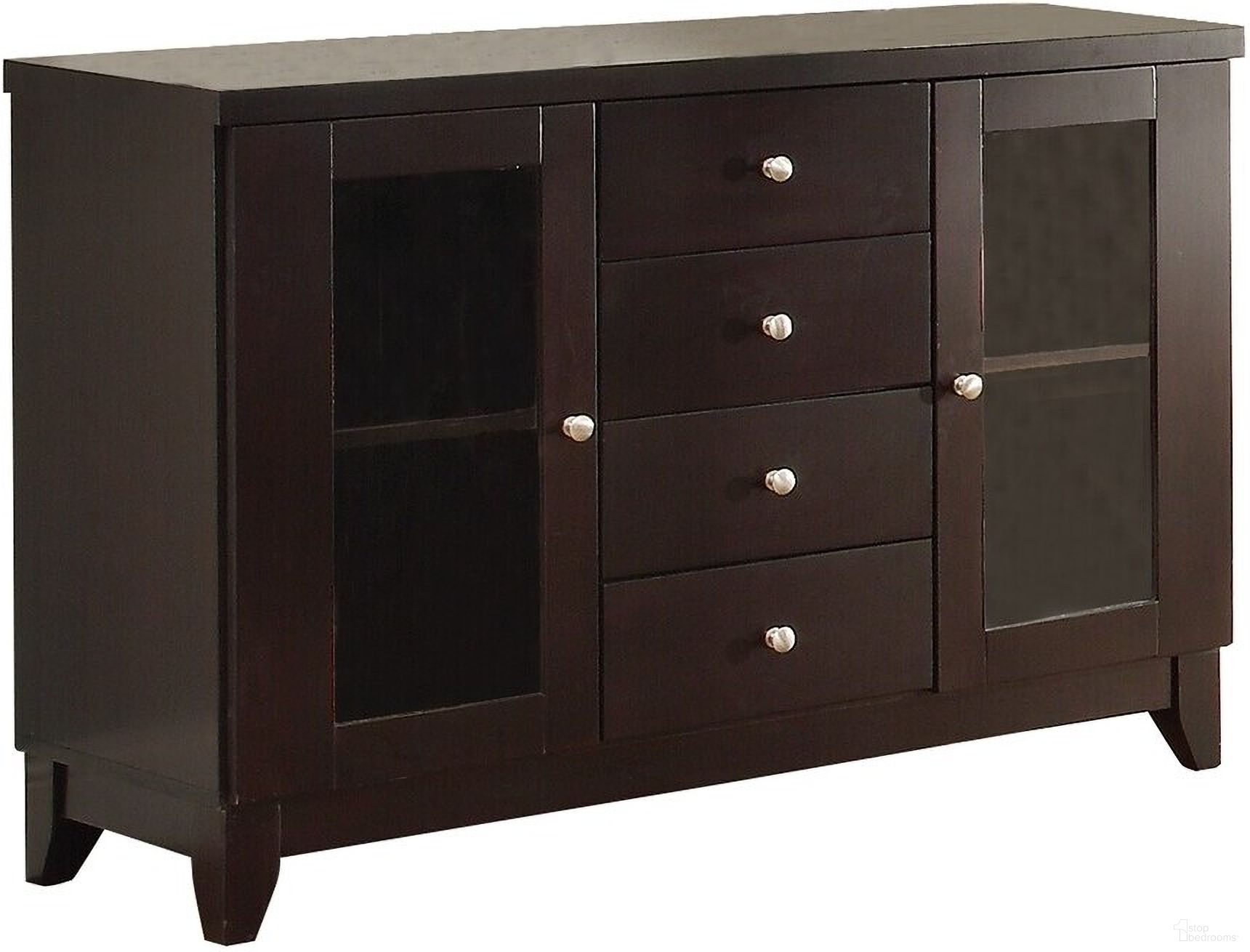 The appearance of Daisy Server designed by Homelegance in the modern / contemporary interior design. This brown piece of furniture  was selected by 1StopBedrooms from Daisy Collection to add a touch of cosiness and style into your home. Sku: 710-40. Material: Wood.