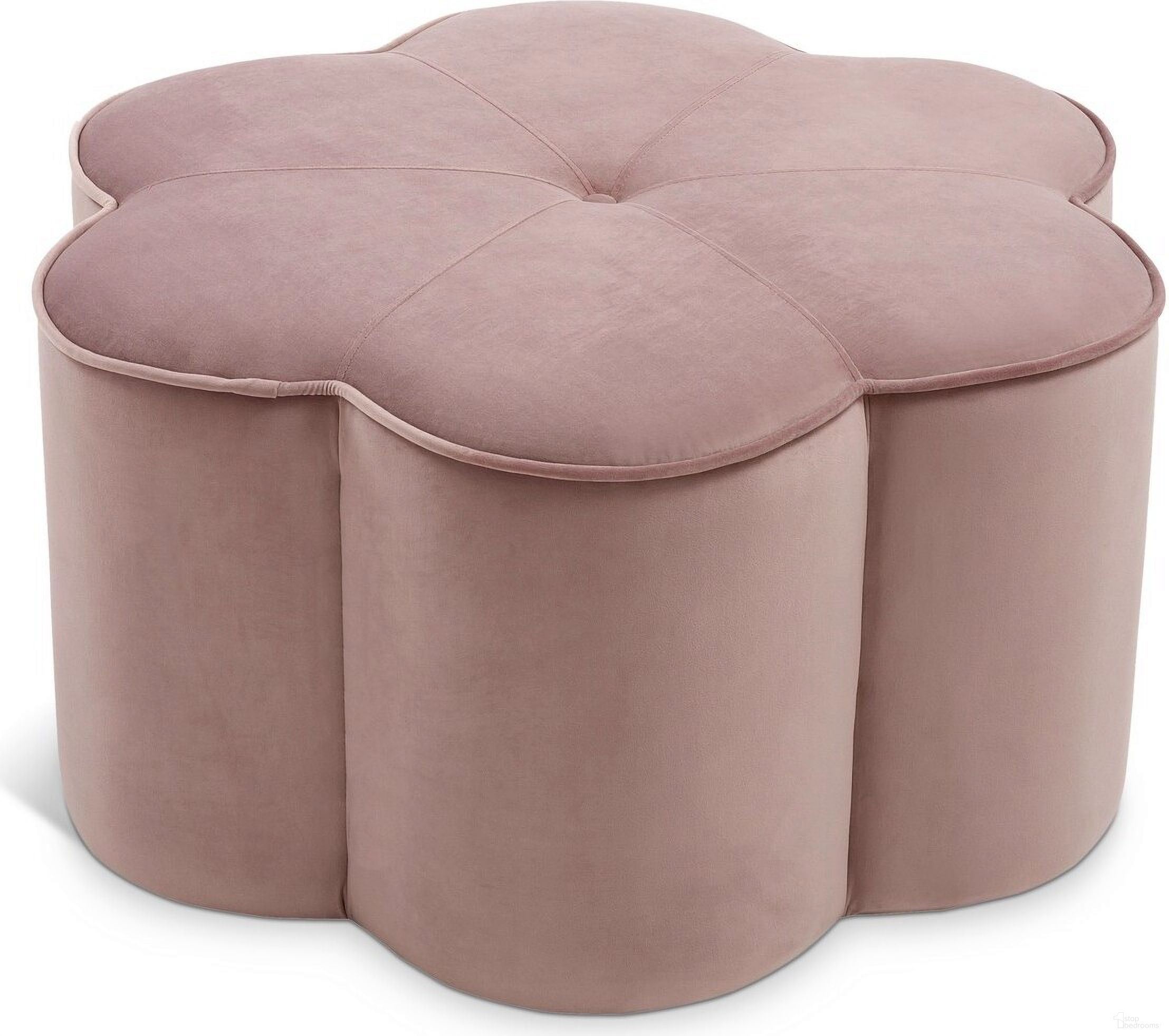 The appearance of Daisy Velvet Ottoman In Pink designed by Meridian in the modern / contemporary interior design. This pink piece of furniture was selected by 1StopBedrooms from Daisy Collection to add a touch of cosiness and style into your home. Sku: 172Pink. Material: Velvet.